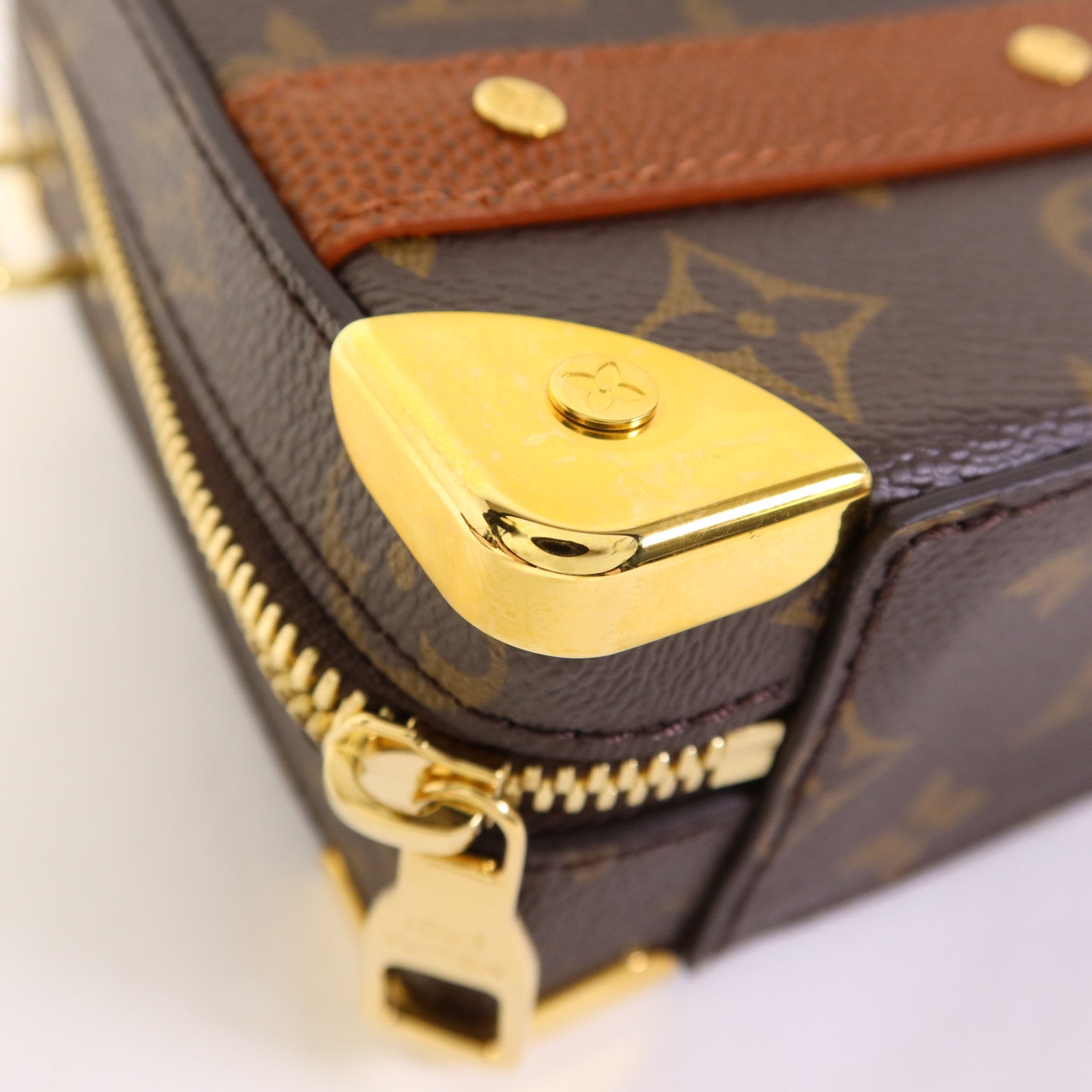 LOUIS VUITTON Monogram LVxNBA Handle Trunk Bag金扣手挽肩背兩用袋