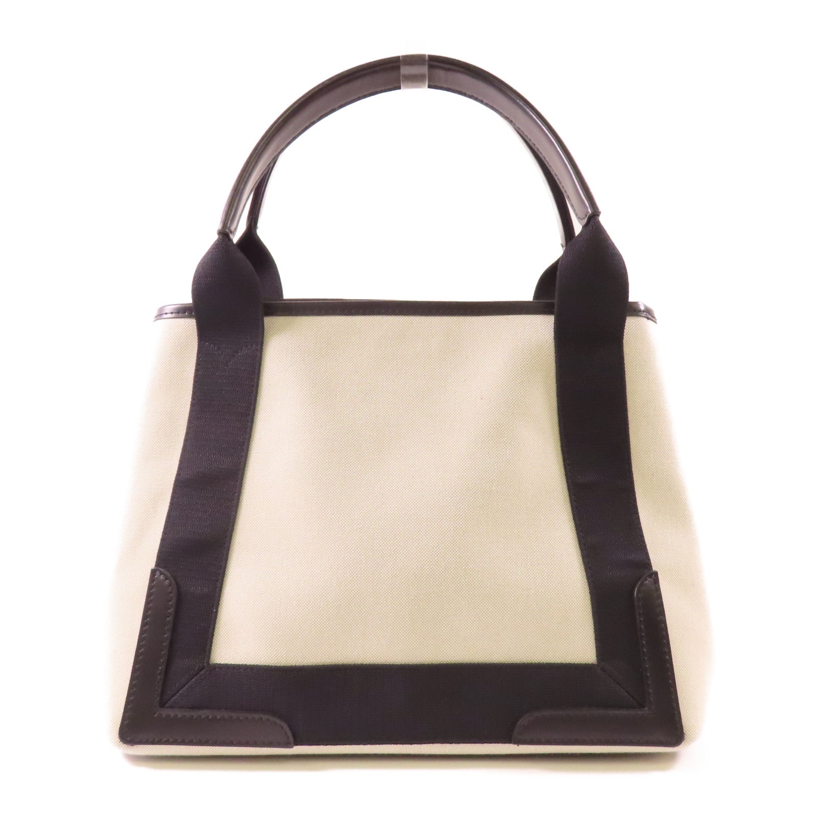 BALENCIAGA 帆布Tote Bag 銀扣肩背袋