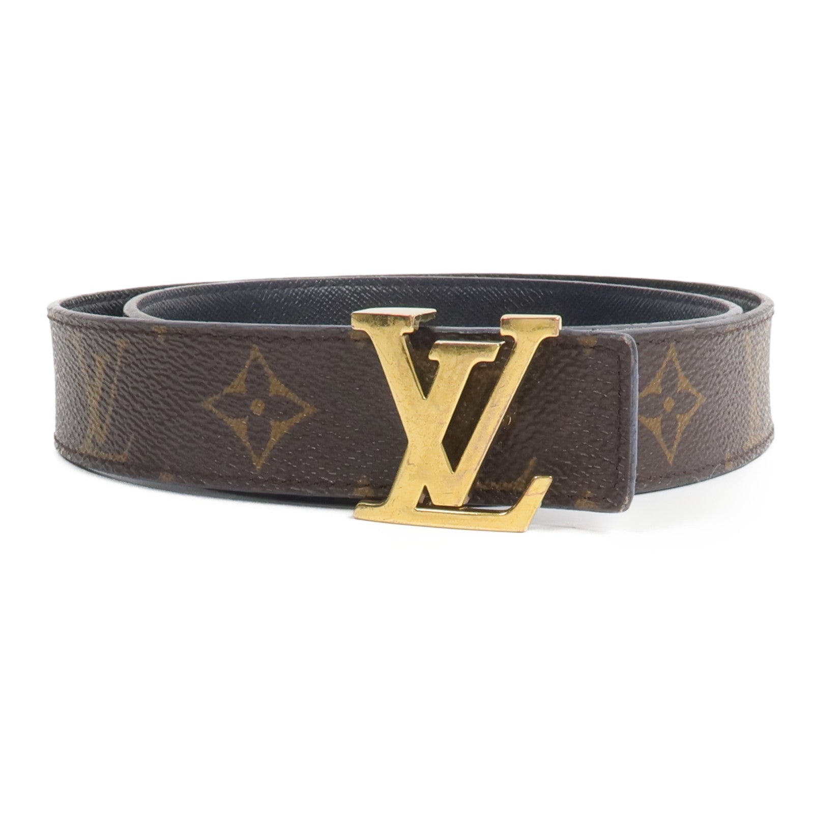 LOUIS VUITTON Monogram Initiales 30mm Reversible Belt腰帶