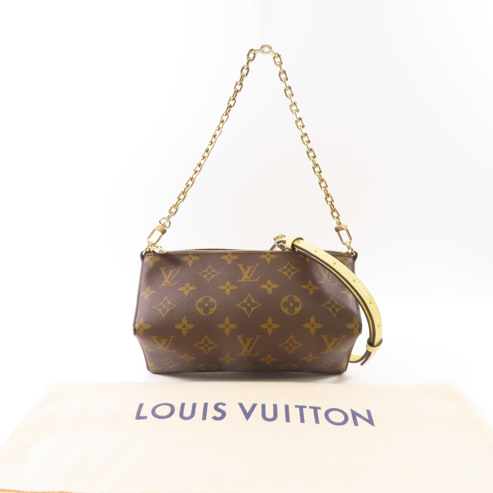 LOUIS VUITTON Monogram Bloom Pouch金扣手挽肩背兩用袋