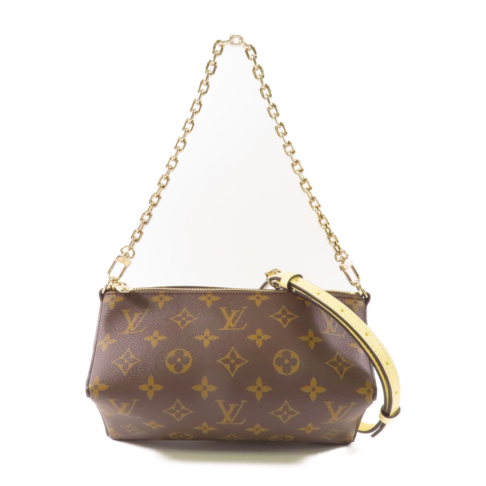 LOUIS VUITTON Monogram Bloom Pouch金扣手挽肩背兩用袋