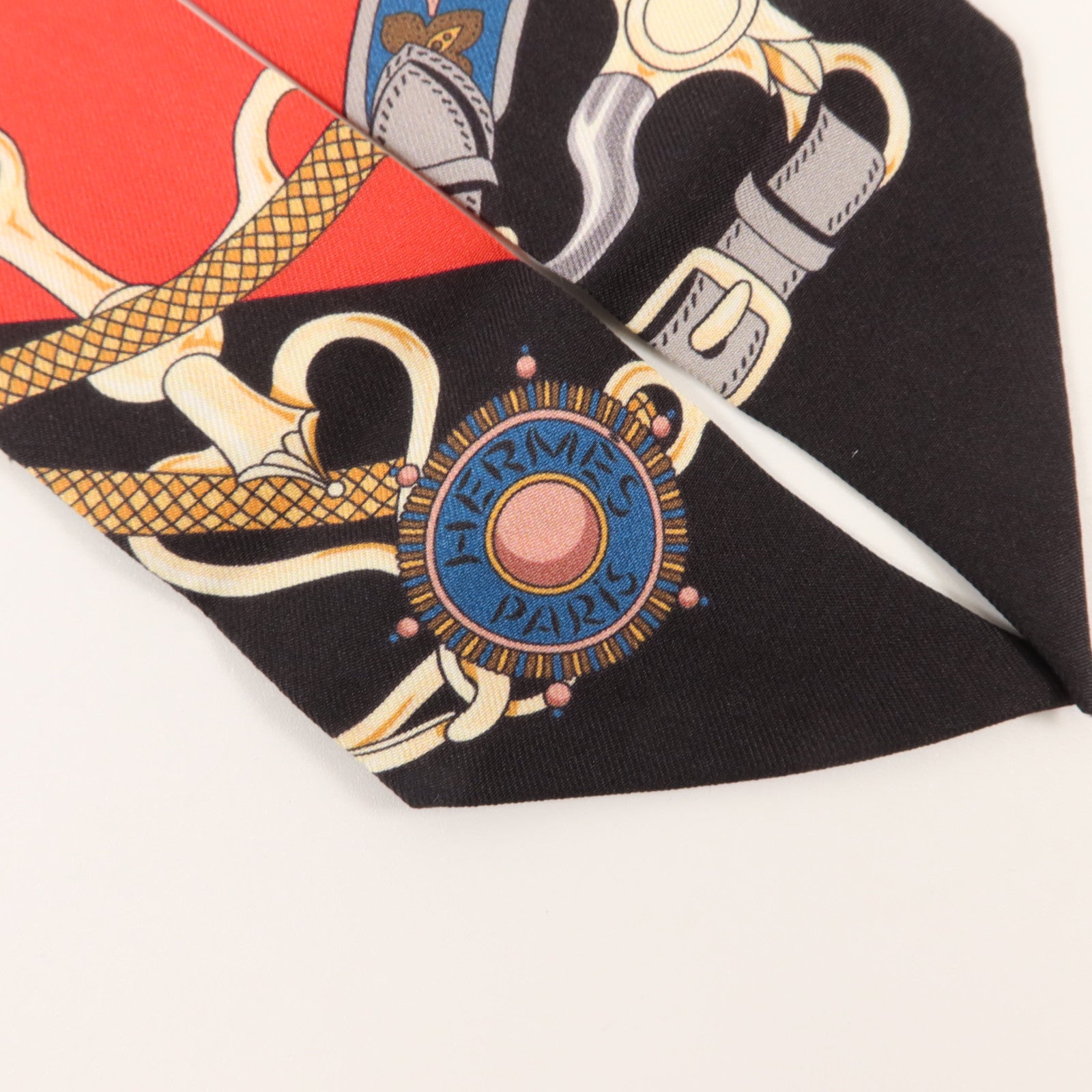 HERMES 絲質Twilly絲巾