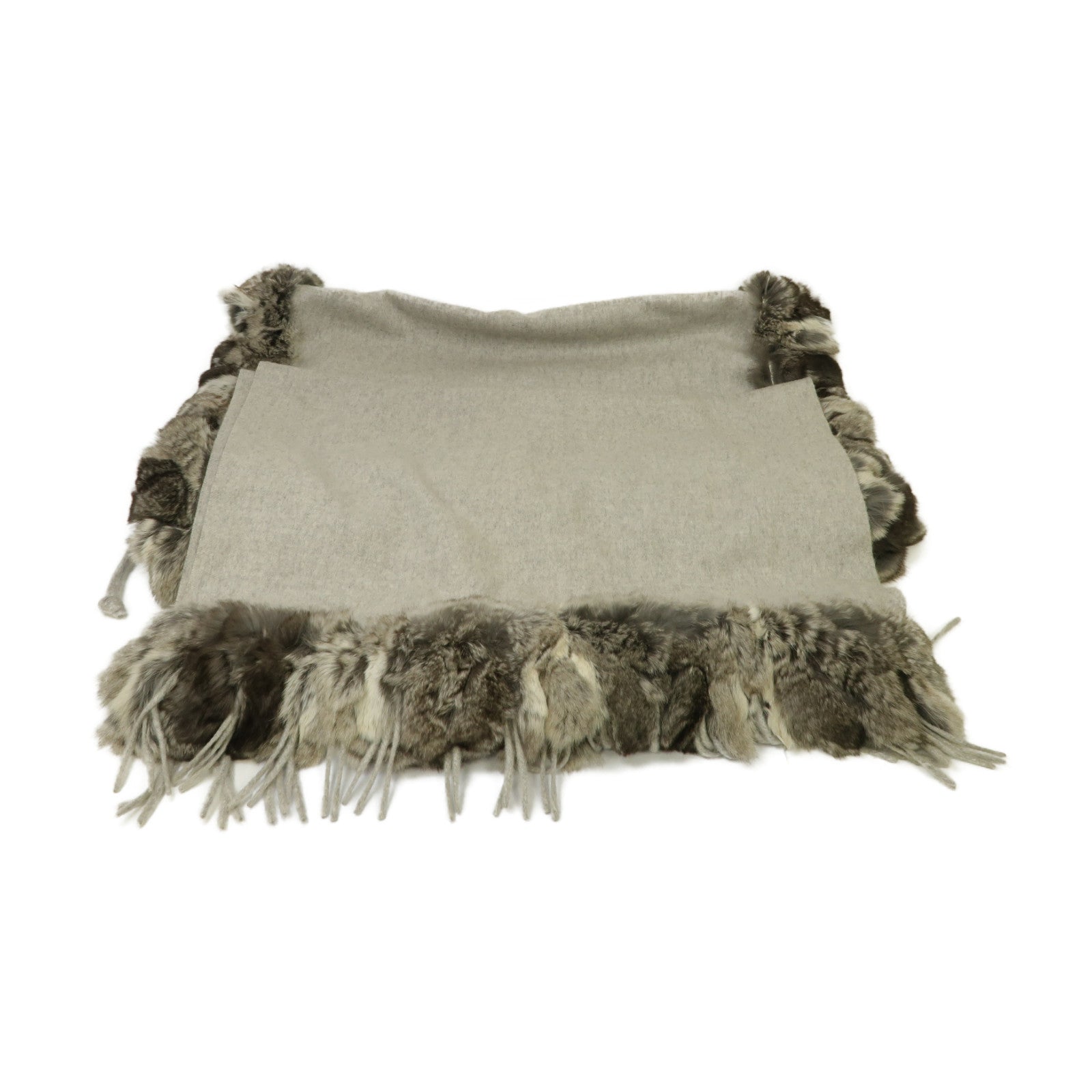 FENDI 【激減優惠】羊絨/Fur Shawl披肩灰色