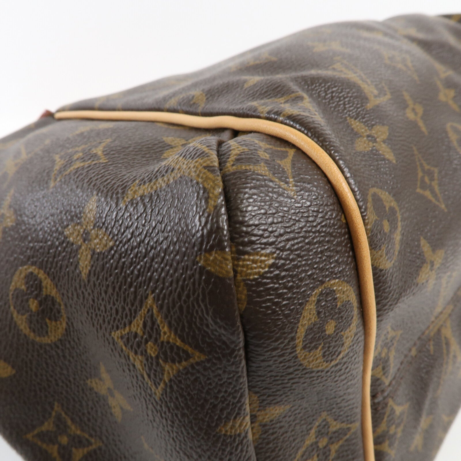 LOUIS VUITTON Monogram Totally MM金扣肩背袋棕色