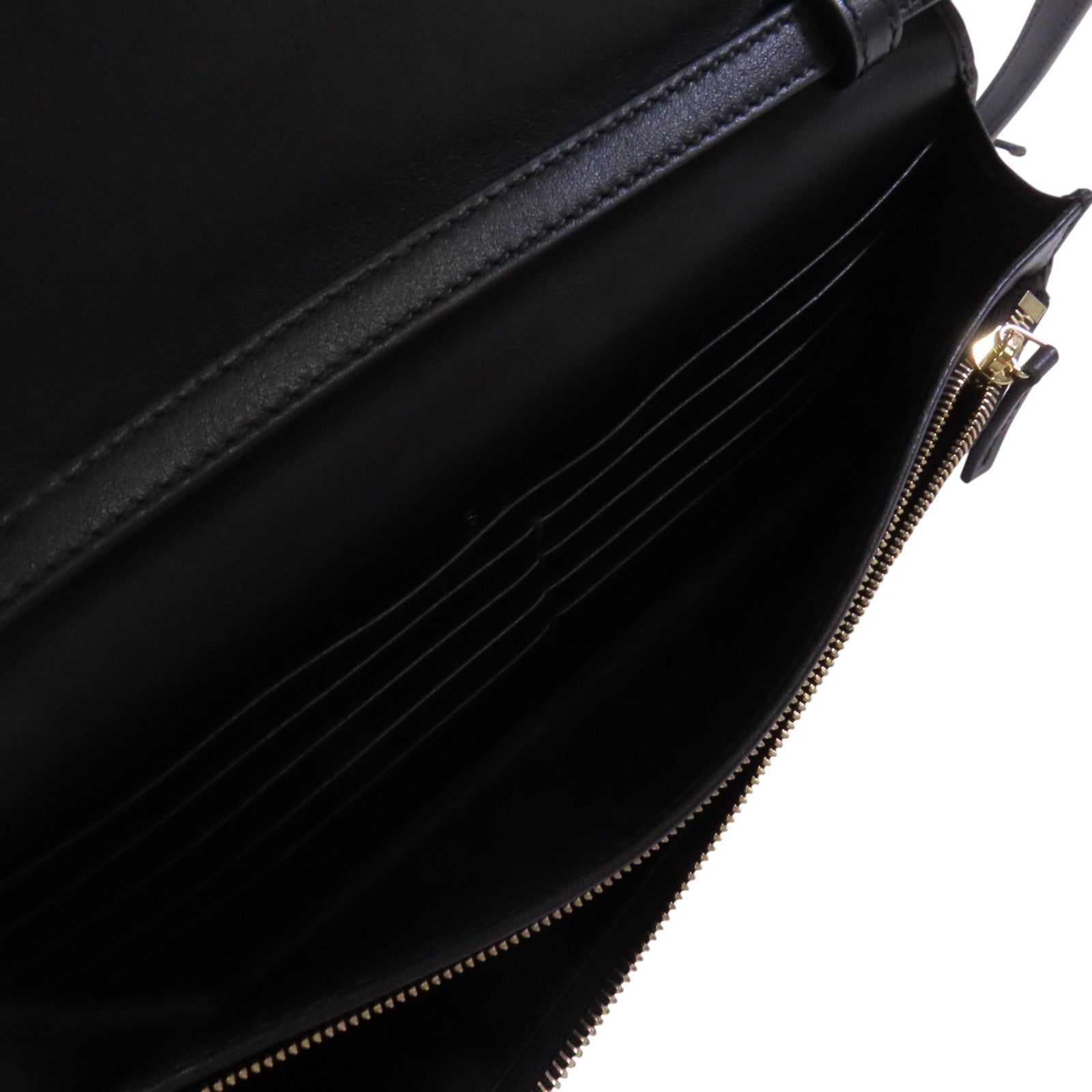 GUCCI 牛皮皮革Wallet Shoulder Bag金扣肩背袋