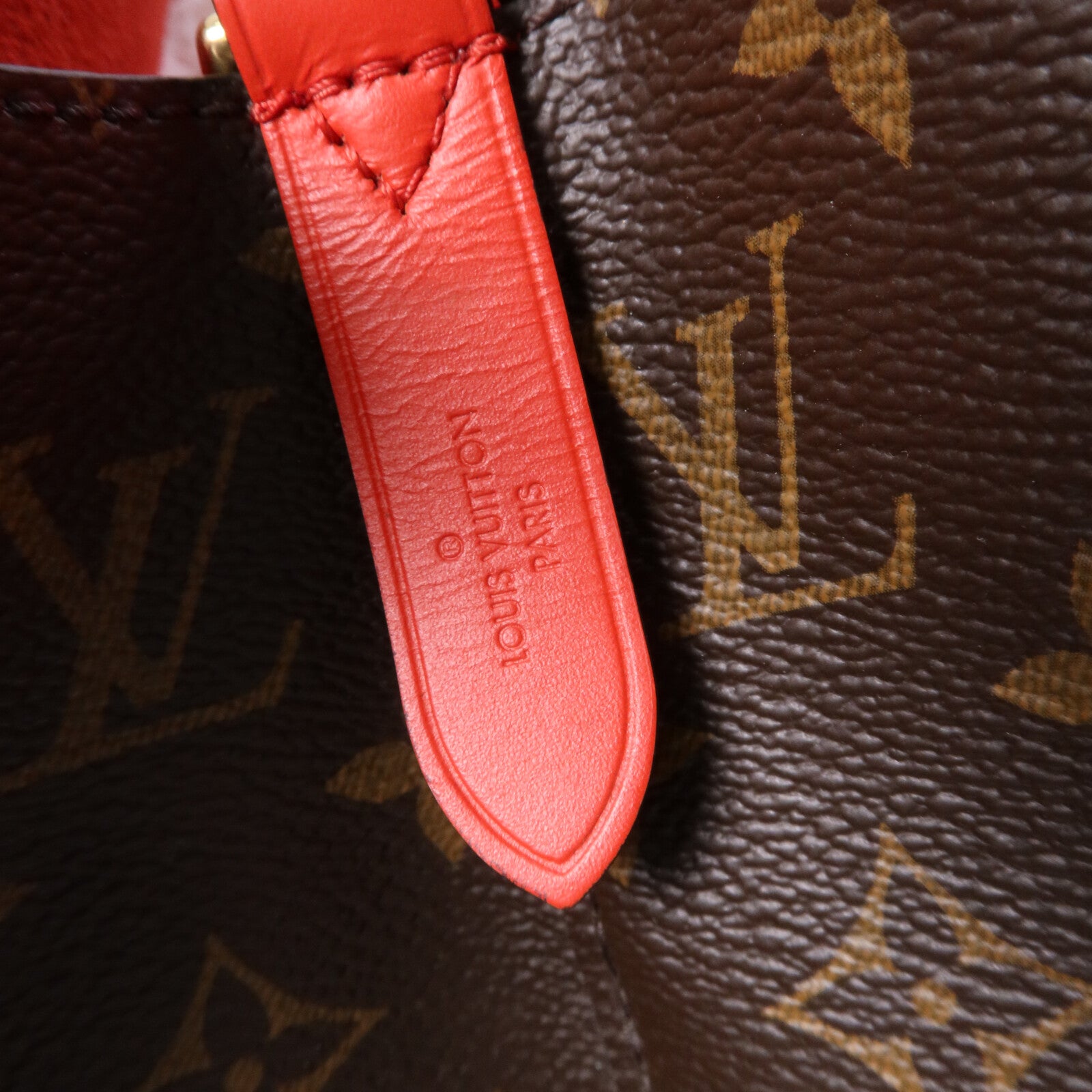 LOUIS VUITTON Monogram Neo Noe Bucket Bag金扣肩背袋Coquelicot