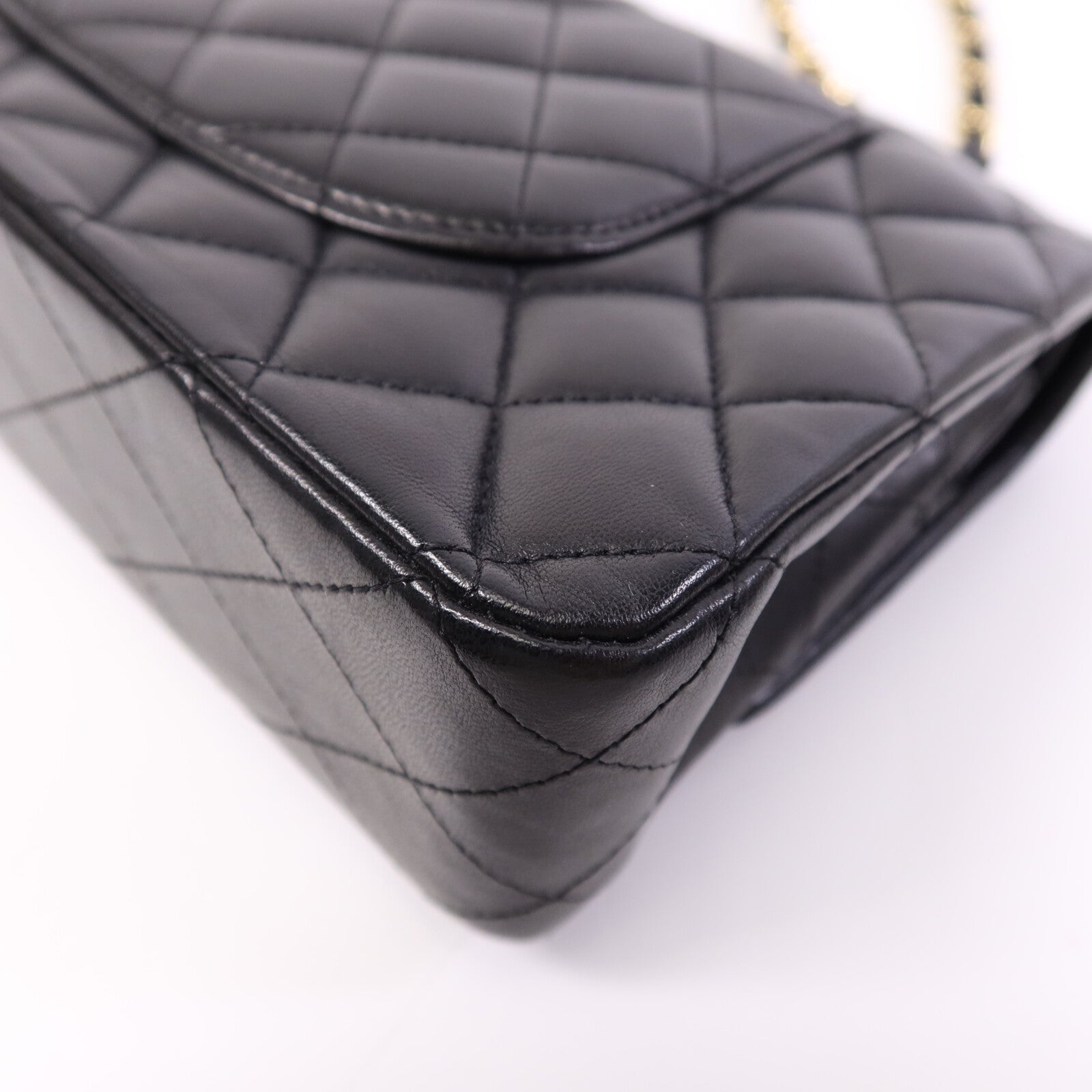 CHANEL 羊皮皮革Classic 25金扣鏈帶肩背袋