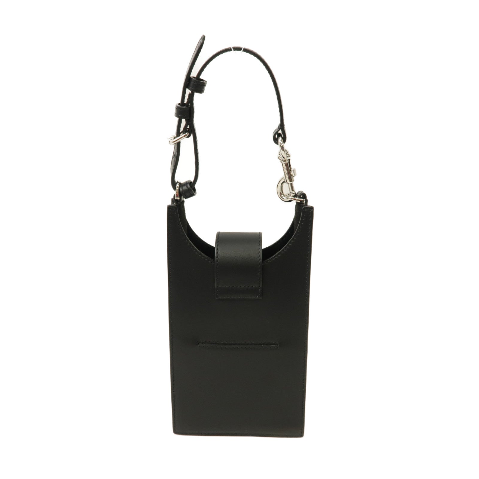 FENDI 牛皮皮革/帆布FF Logo Smartphone Bag 2 Way Bag銀扣手挽肩背兩用袋