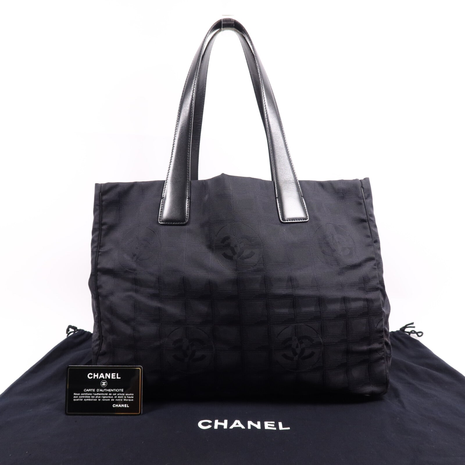 CHANEL 尼龍New Travel Line Tote金扣手挽袋