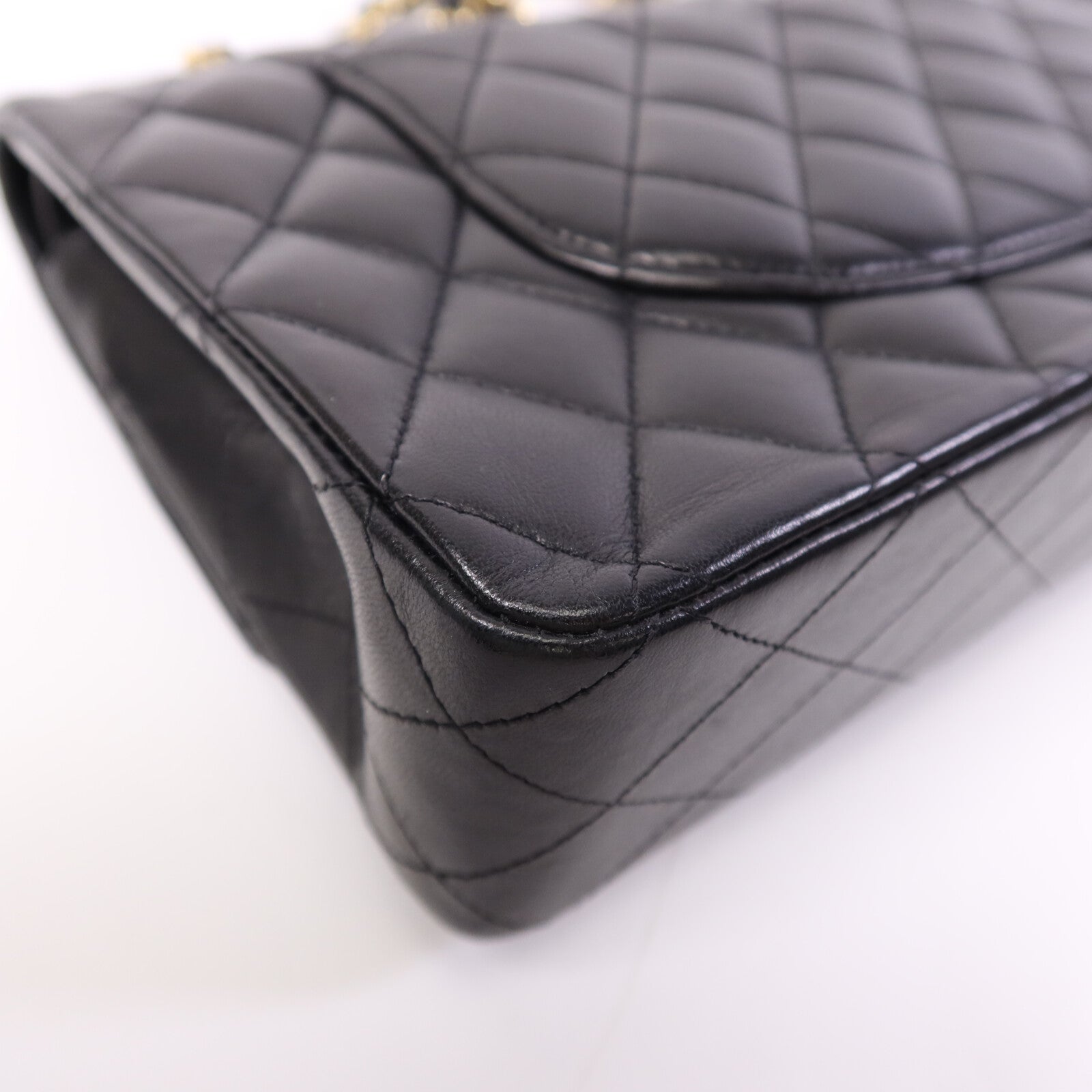 CHANEL 羊皮皮革Classic 25金扣鏈帶肩背袋