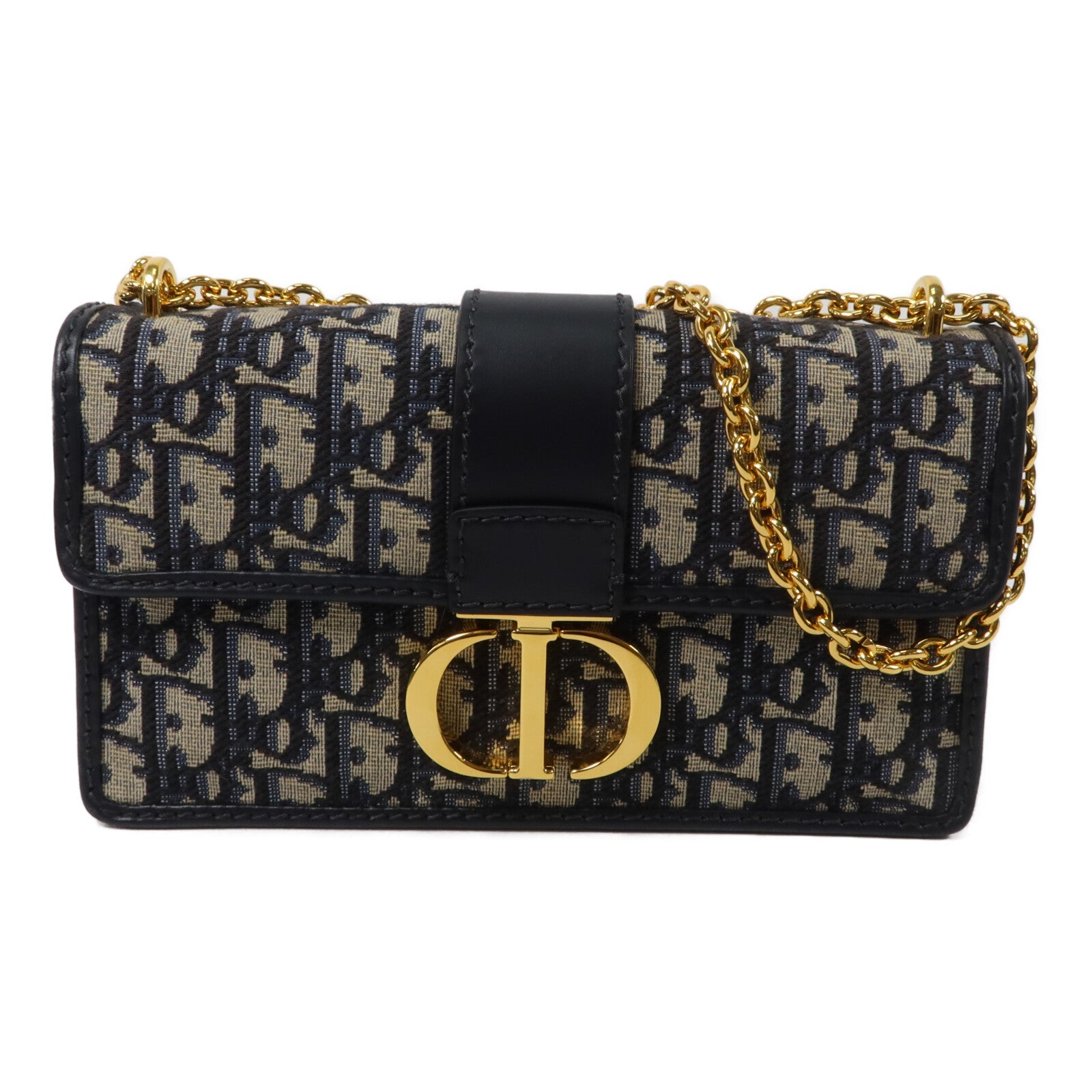 Dior 帆布30 Montaigne East-West With Chain鏈帶肩背袋