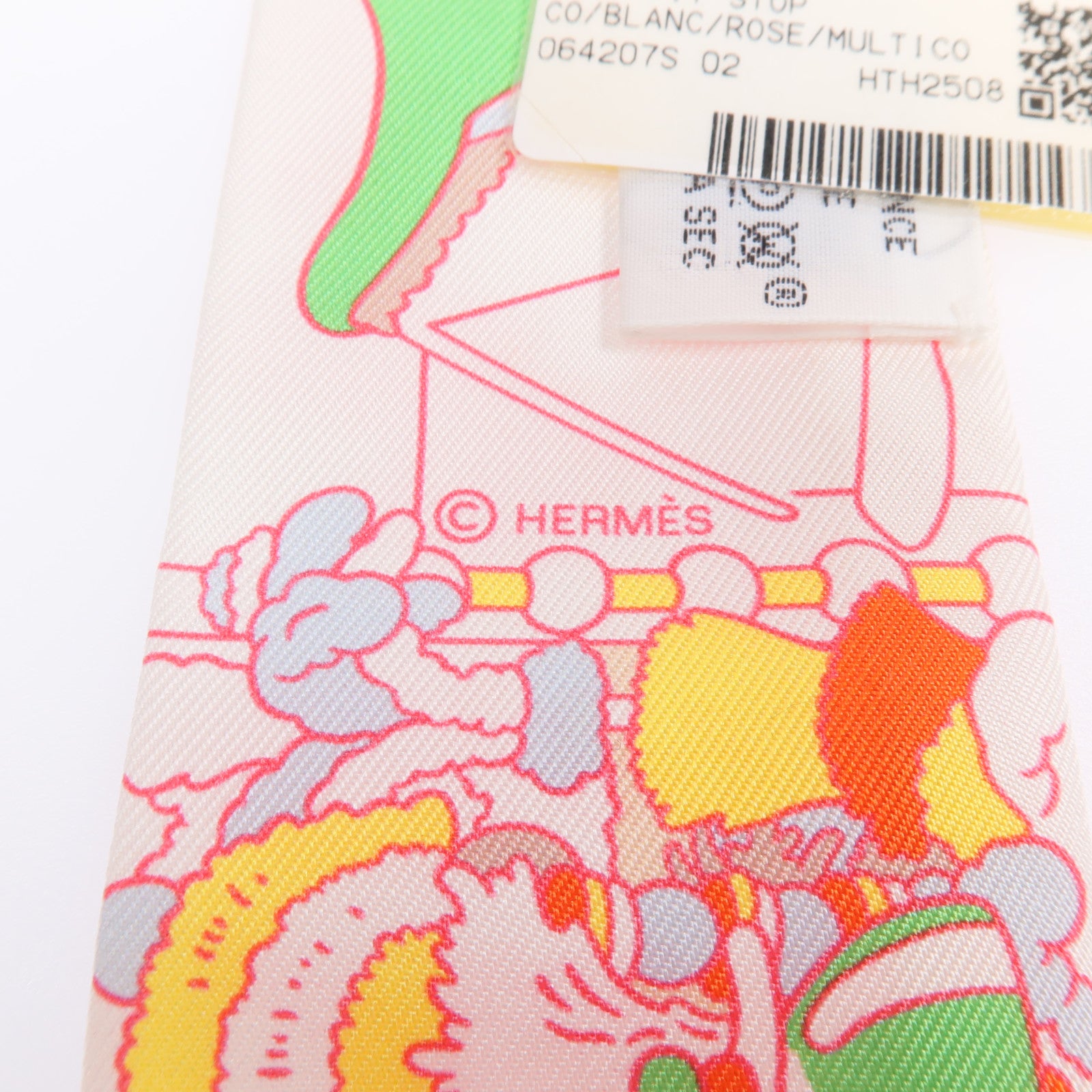 HERMES 【激減優惠】絲質Twilly絲巾