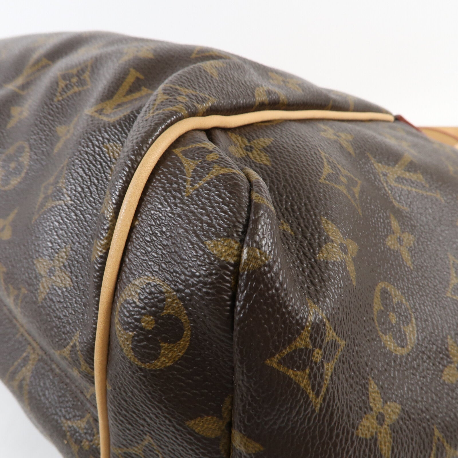 LOUIS VUITTON Monogram Totally MM金扣肩背袋棕色
