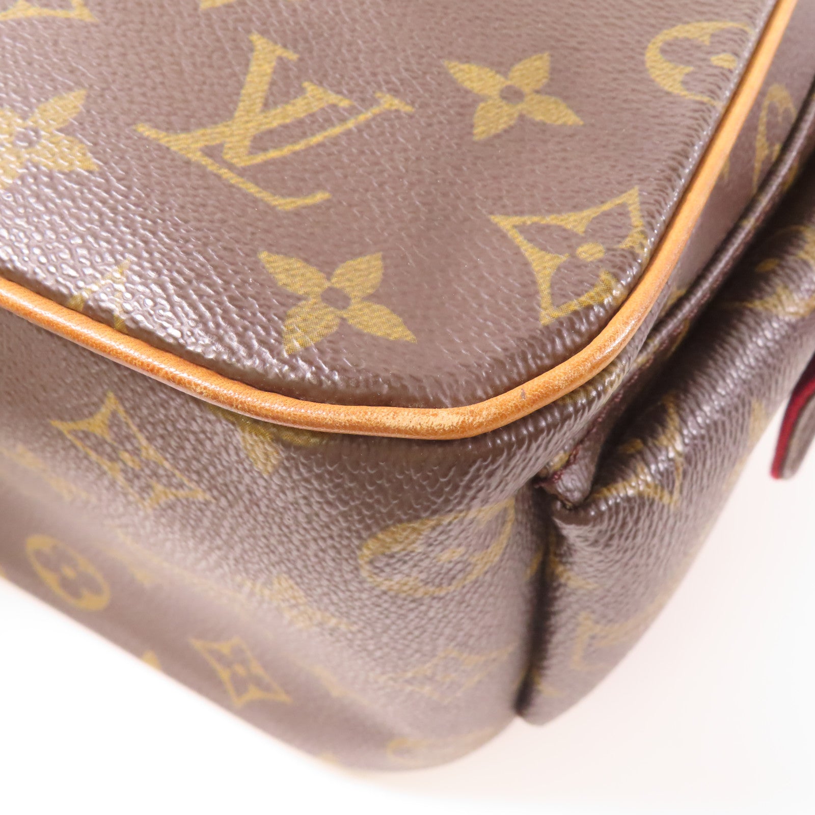 LOUIS VUITTON Monogram Excehtri-Cite金扣手挽袋啡色