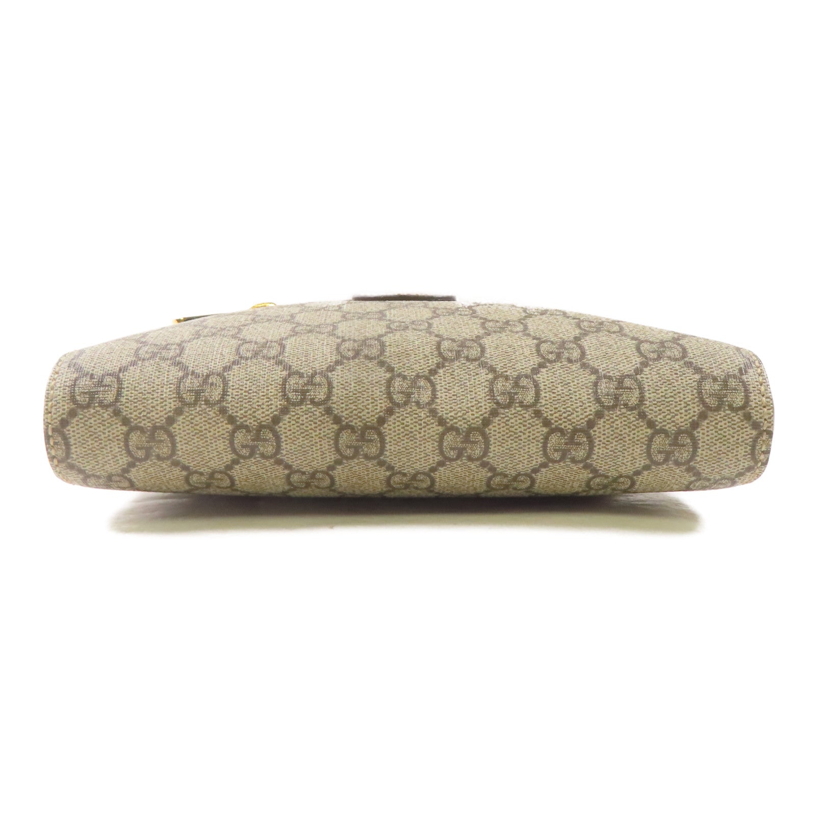 GUCCI 塗層帆布GG Supreme Messenger Bag金扣肩背袋啡色