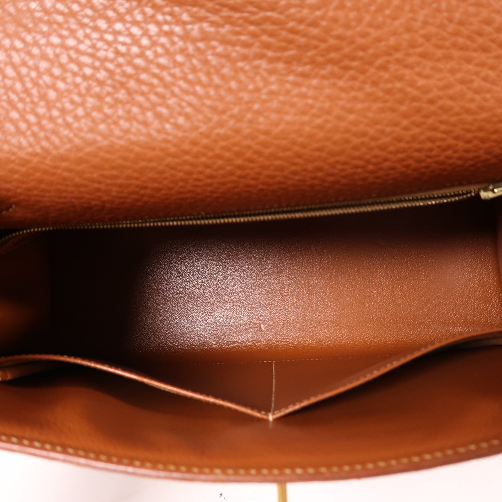 HERMES Fjord皮革Kelly 32金扣手挽肩背兩用袋