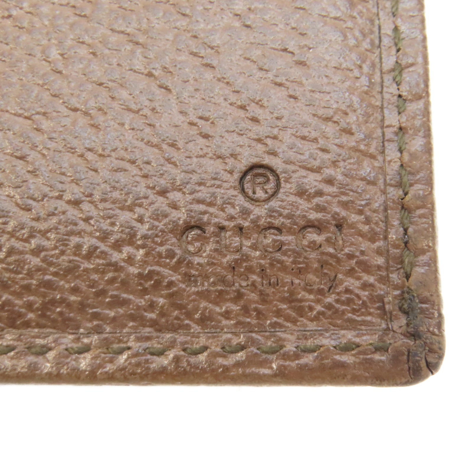 GUCCI 塗層帆布Ophidia GG Wallet金扣錢包啡色