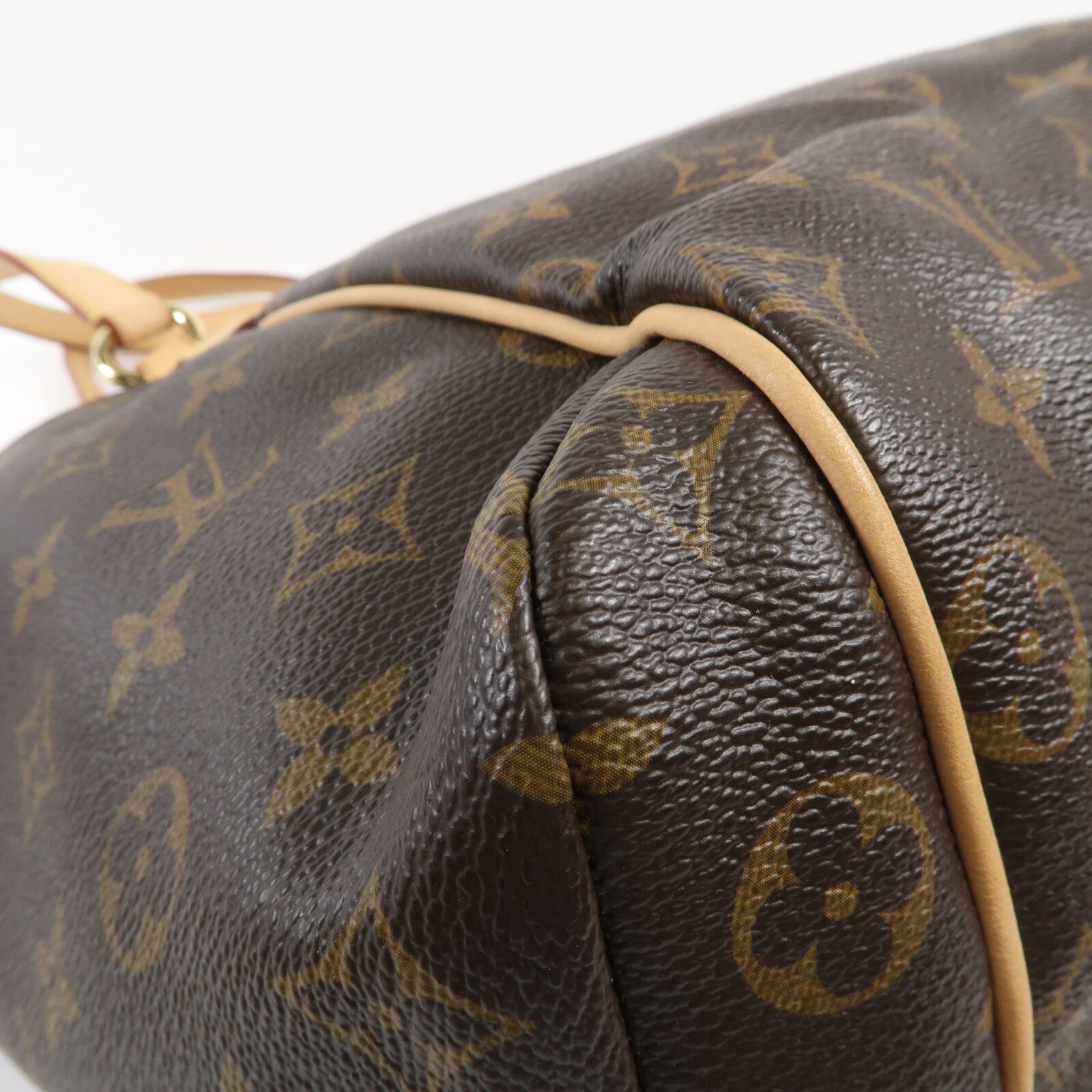 LOUIS VUITTON Monogram Totally MM金扣肩背袋棕色