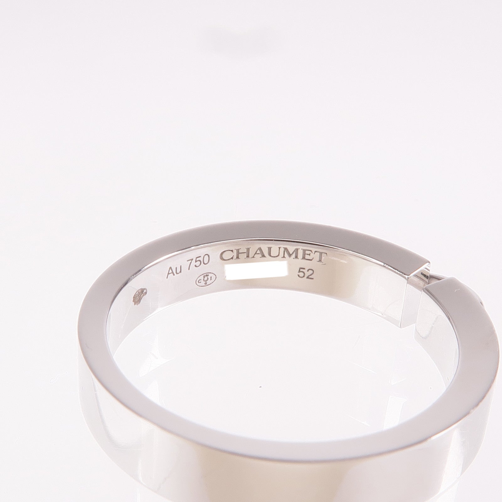 Chaumet 18K白金Liens Evidence戒指Chaumet#52/US#6