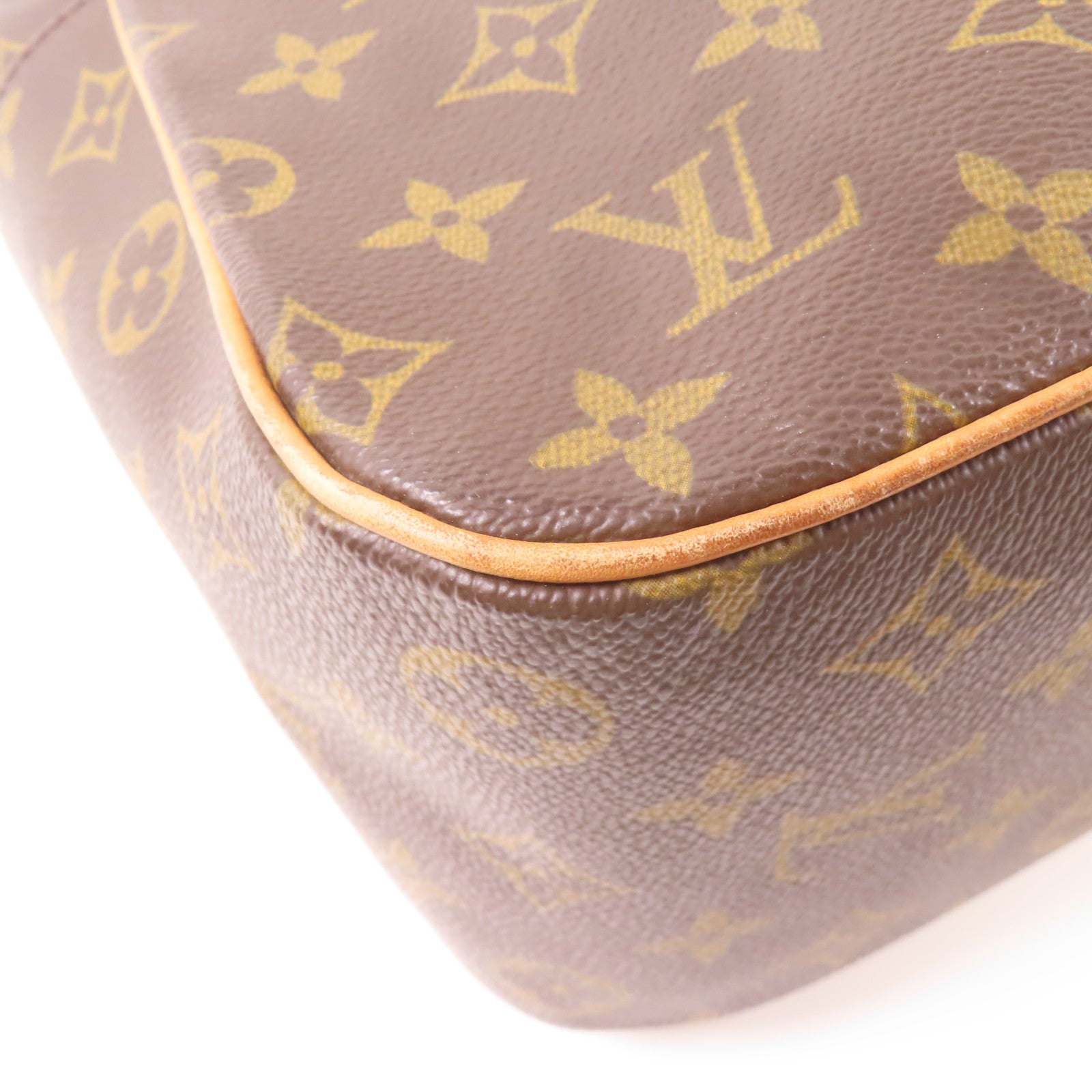 LOUIS VUITTON Monogram Excehtri-Cite金扣手挽袋啡色