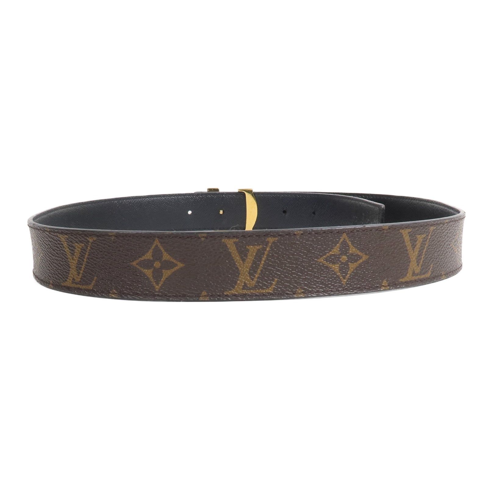 LOUIS VUITTON Monogram Initiales 30mm Reversible Belt腰帶