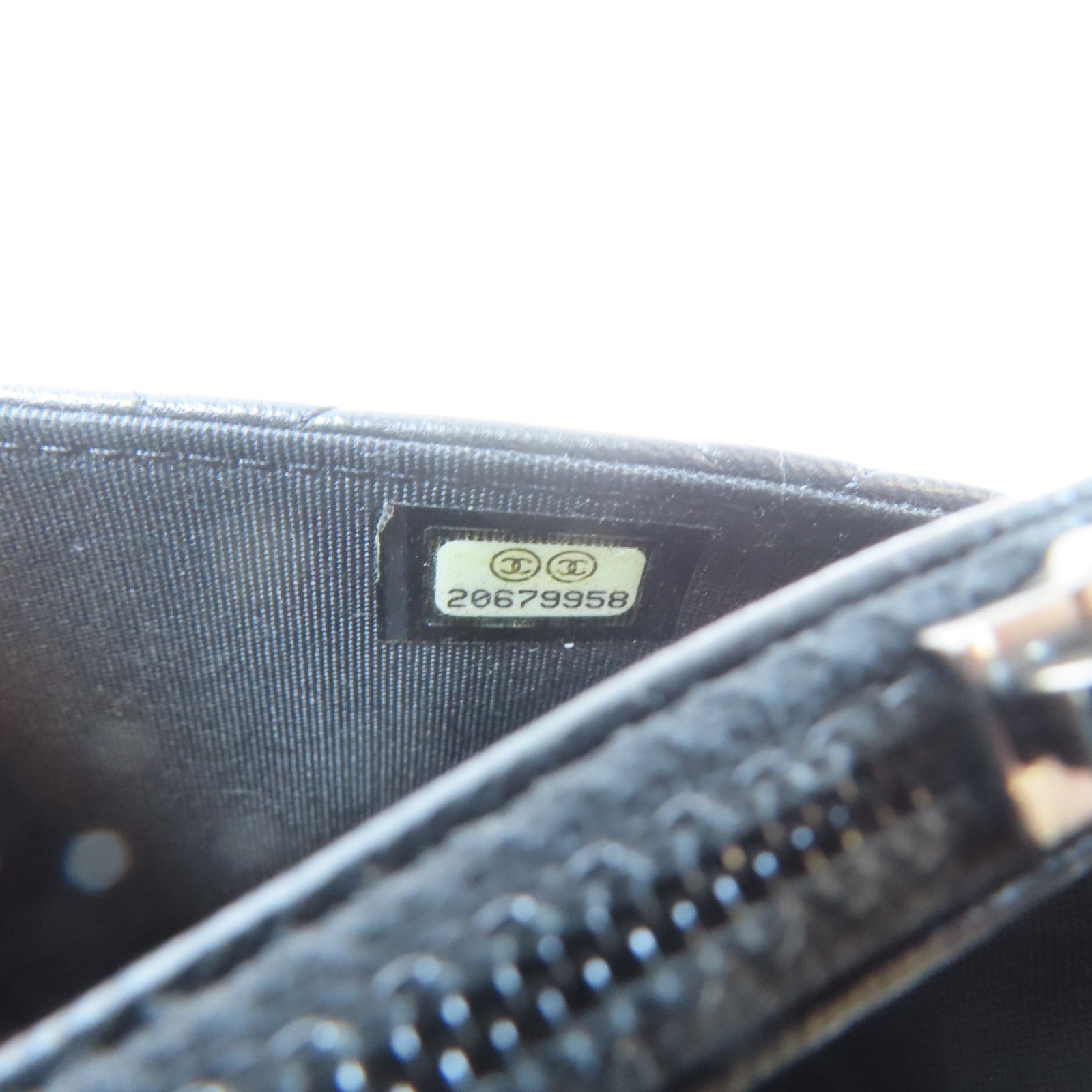 CHANEL 菱格牛皮皮革Chanel Boy Wallet On Chain鏈帶肩背袋黑色