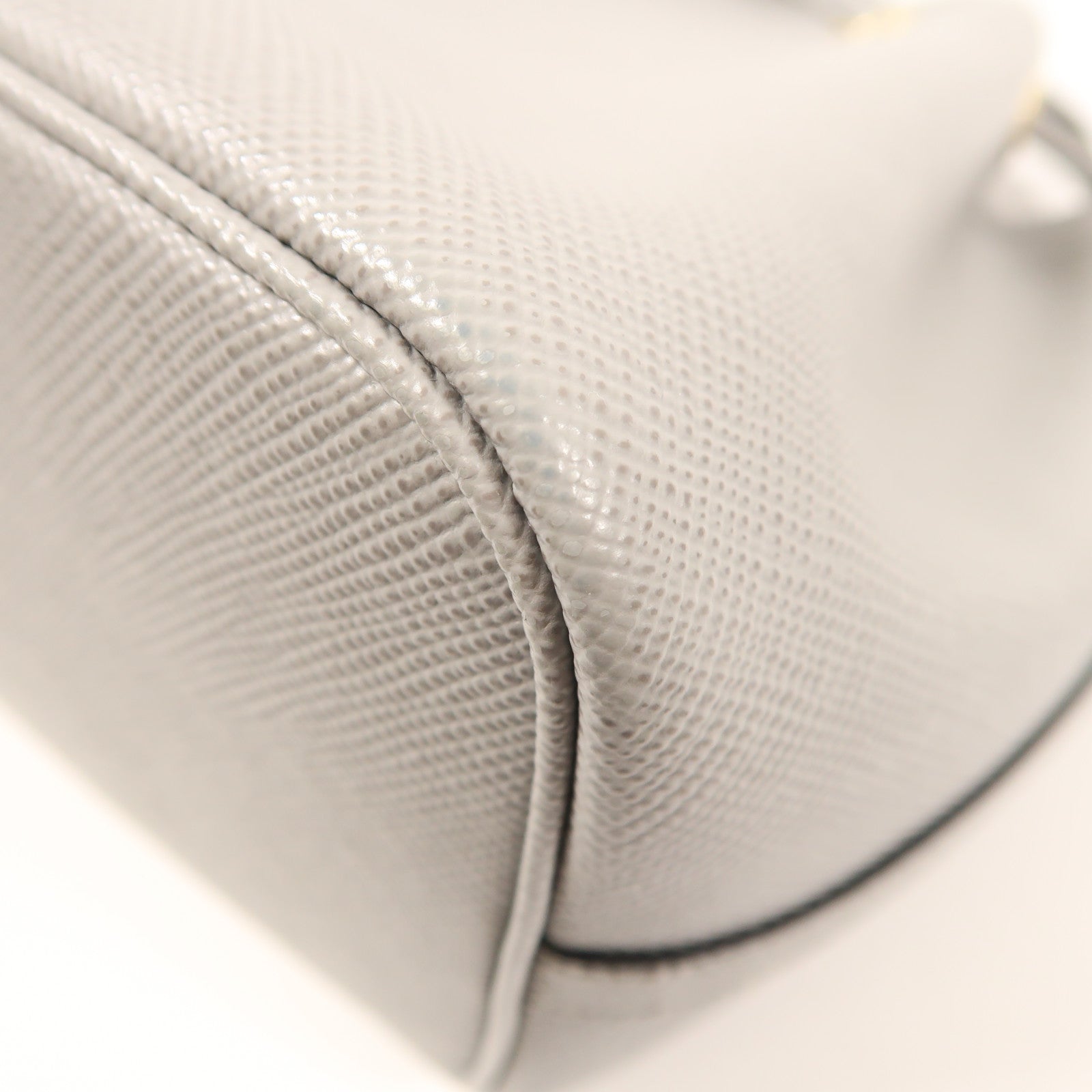 PRADA 牛皮皮革Bucket Bag金扣手挽肩背兩用袋