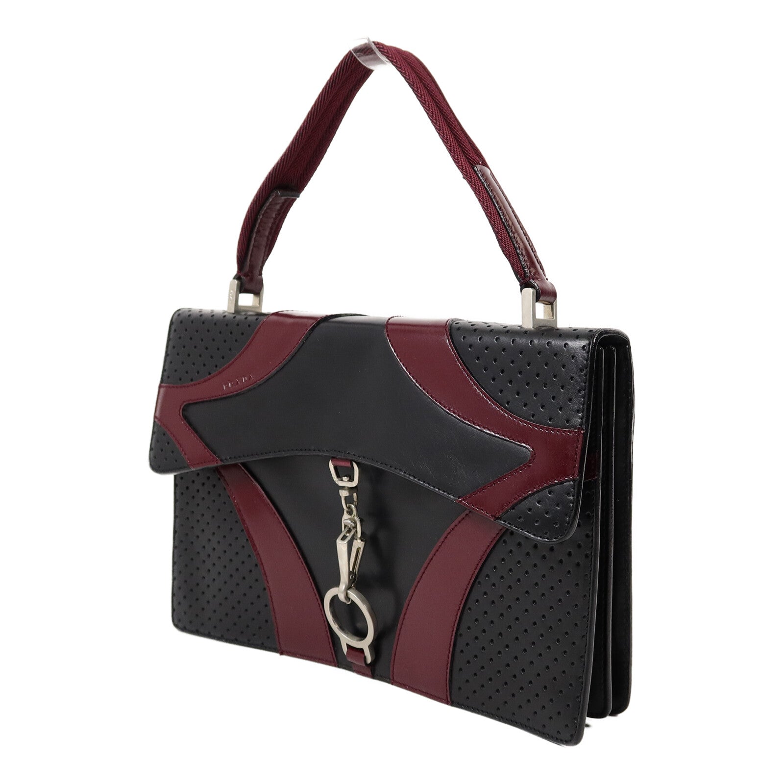 PRADA 牛皮皮革Vitello Drive Handle Bag手挽袋