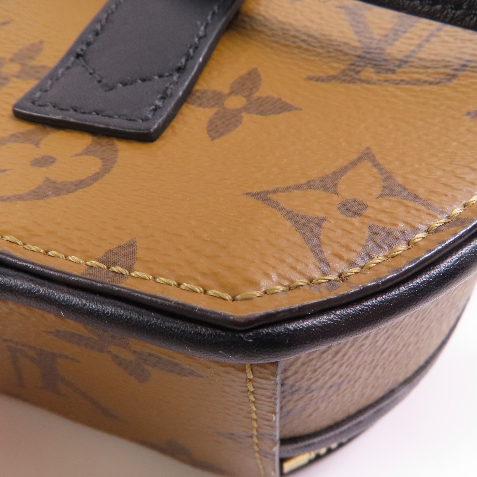 LOUIS VUITTON 【激減優惠】Monogram Reverse Mini Boite Chapeau金扣肩背袋
