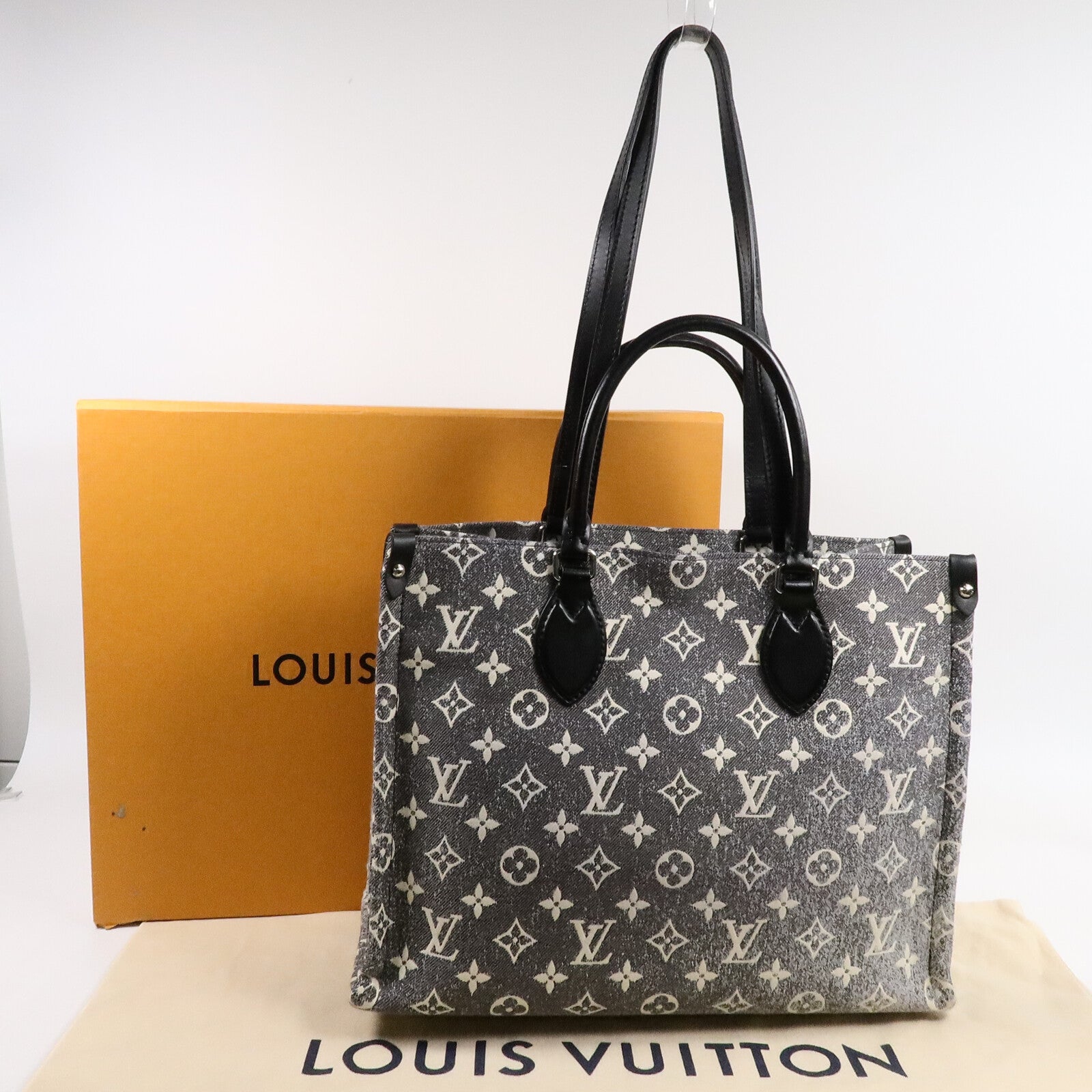 LOUIS VUITTON Jaguar Denim On The Go MM手挽肩背兩用袋