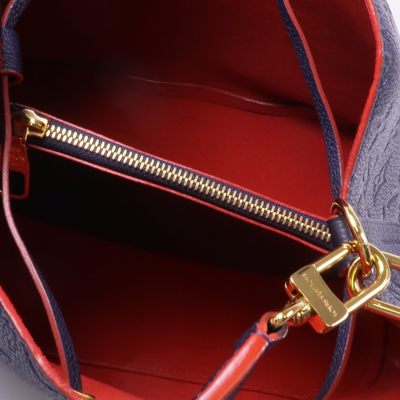 LOUIS VUITTON Monogram Empreinte Neo Noe MM金扣手挽肩背兩用袋