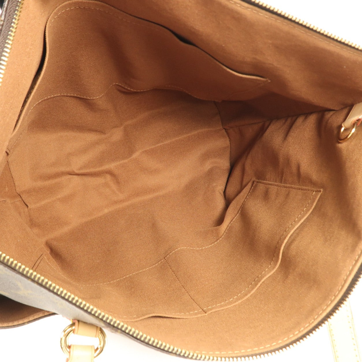 LOUIS VUITTON Monogram Totally MM金扣肩背袋棕色