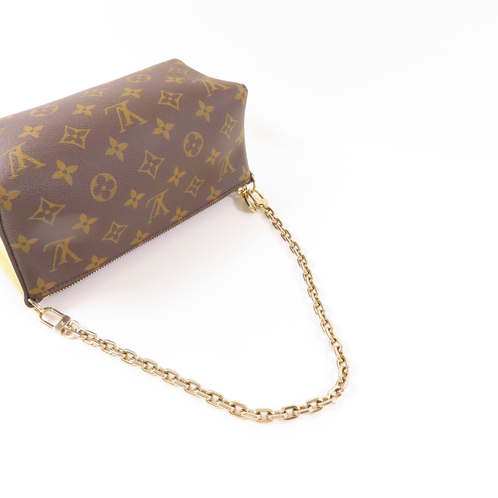 LOUIS VUITTON Monogram Bloom Pouch金扣手挽肩背兩用袋