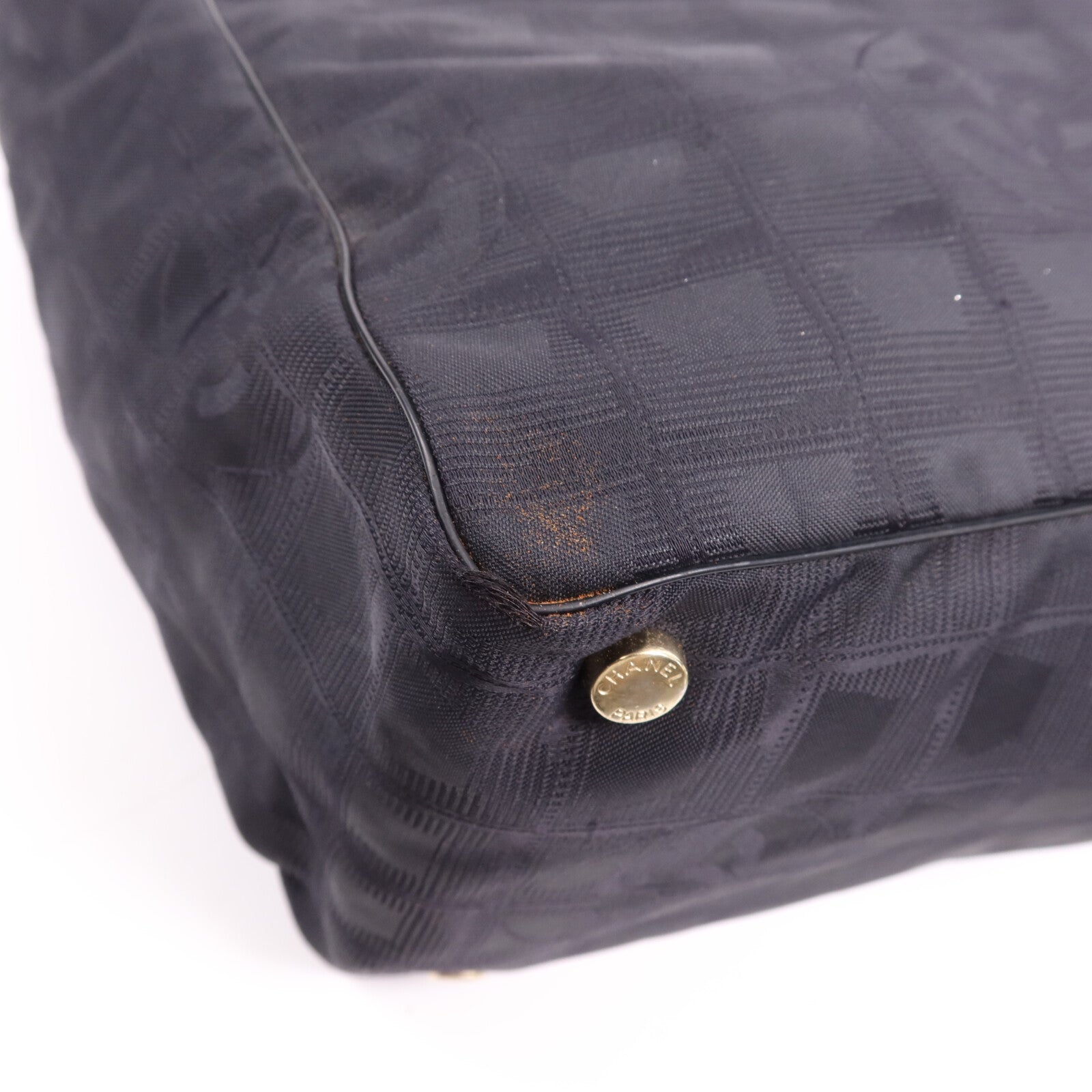 CHANEL 尼龍New Travel Line Tote金扣手挽袋