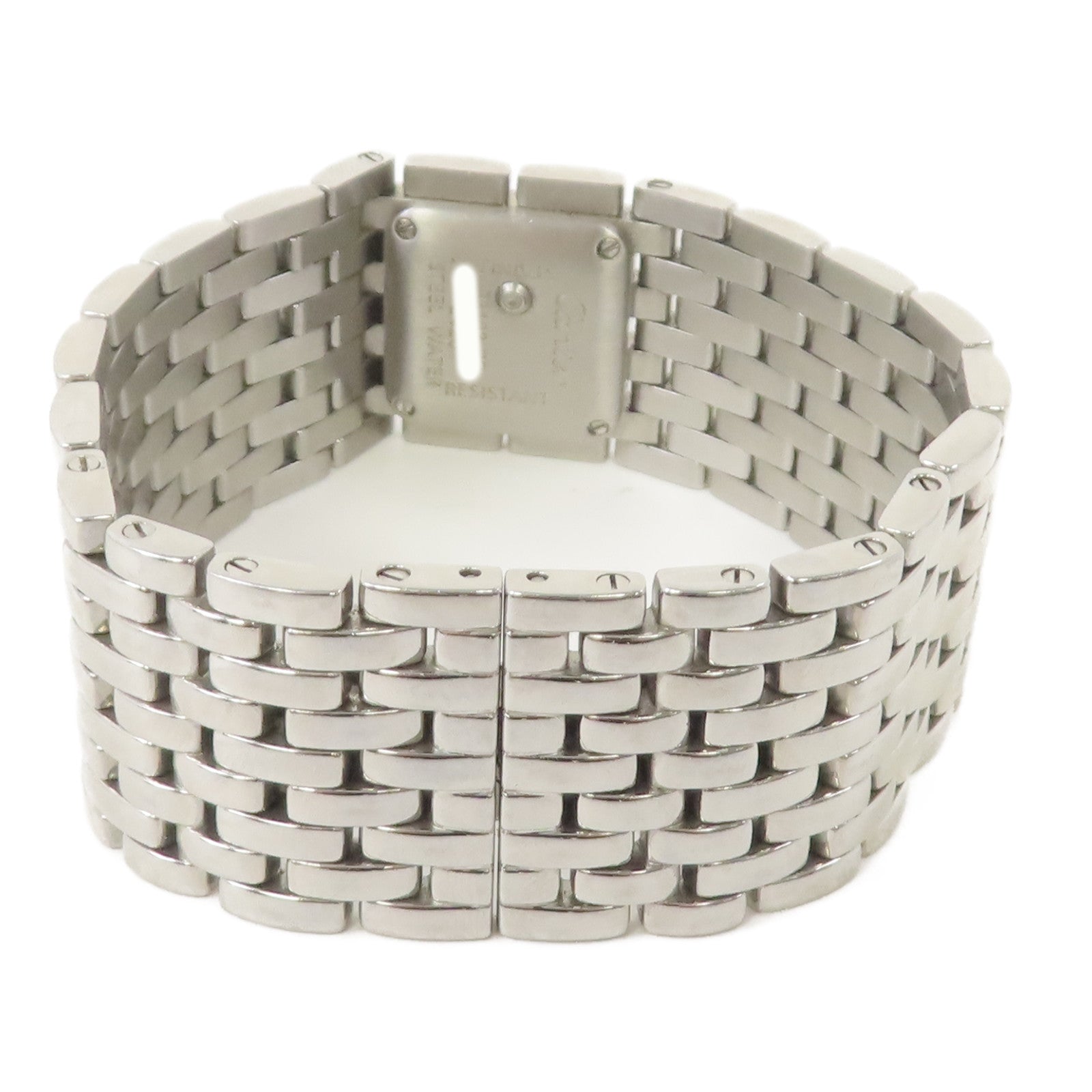 CARTIER Panthere Ruban不鏽鋼手錶石英機芯銀色