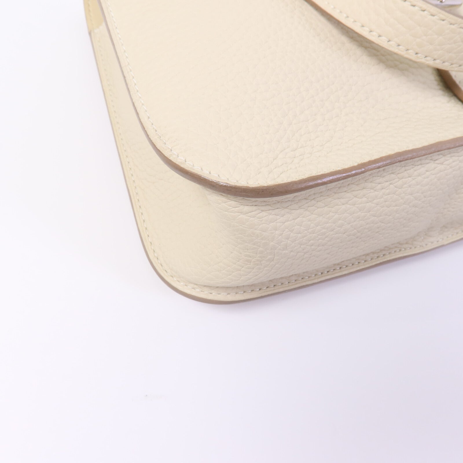 HERMES Clemence皮革Halzan 25手挽肩背兩用袋Craie