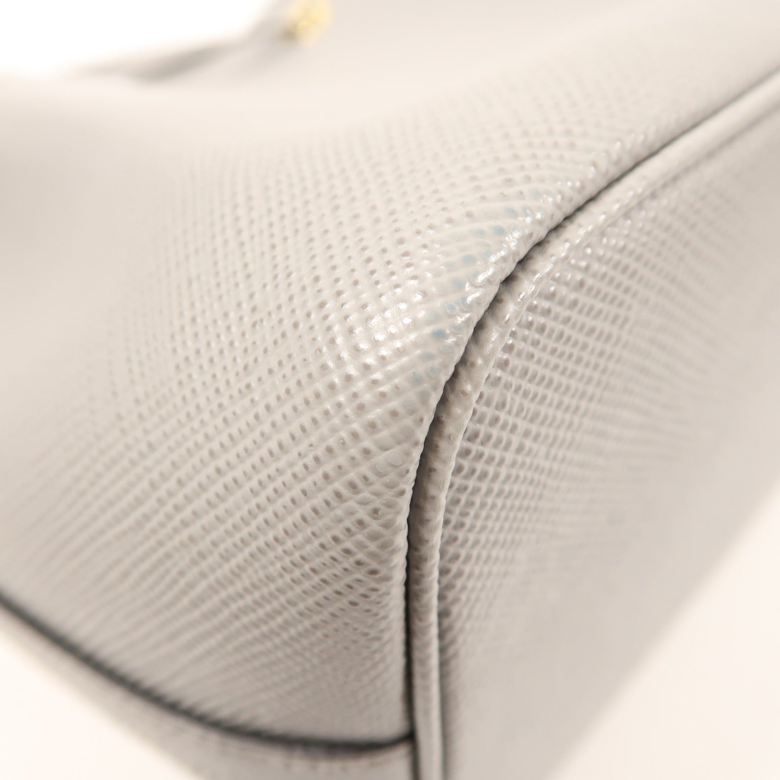 PRADA 牛皮皮革Bucket Bag金扣手挽肩背兩用袋