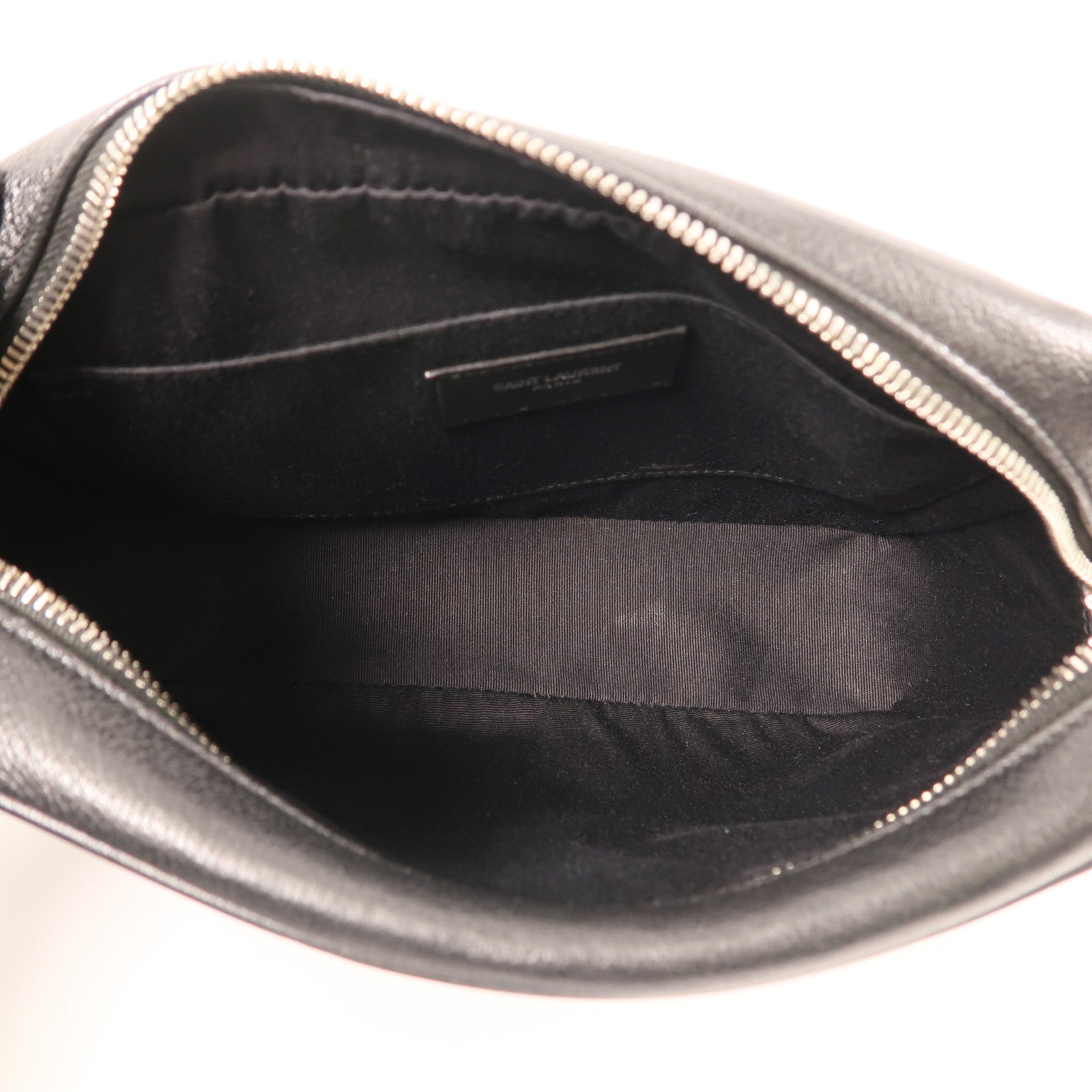 SAINT LAURENT 牛皮皮革Lou Camera Bag銀扣肩背袋