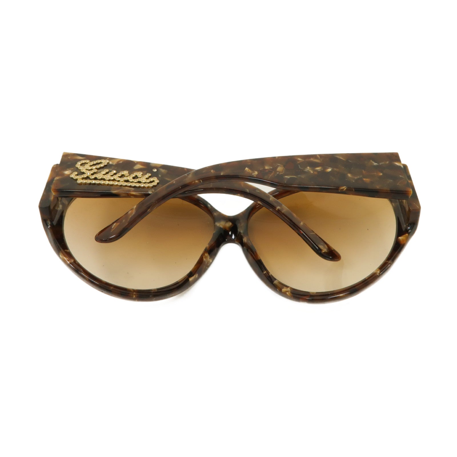 GUCCI PVC Sunglasses太陽眼鏡棕色