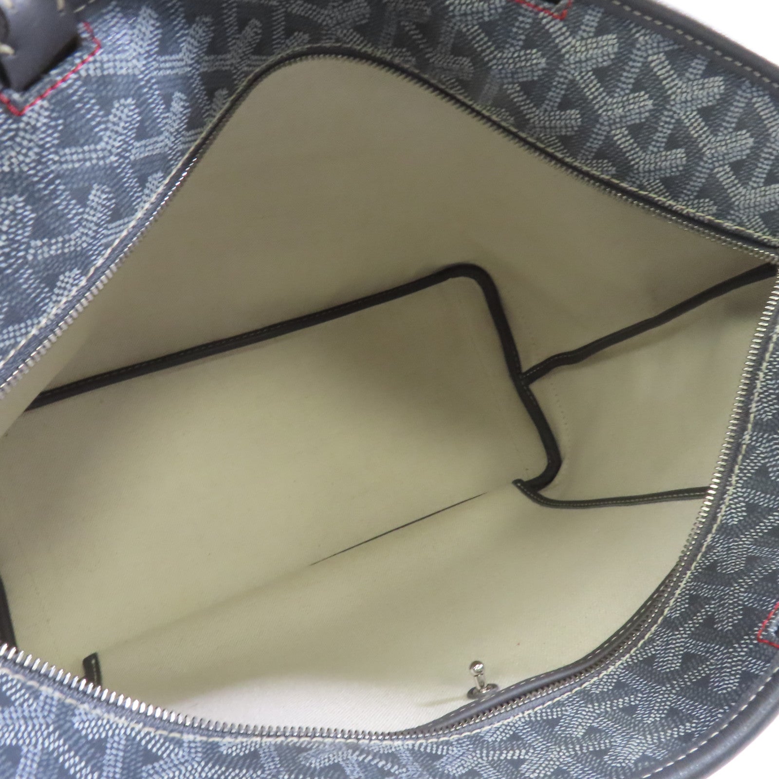 GOYARD 塗層帆布Artois銀扣肩背袋灰色