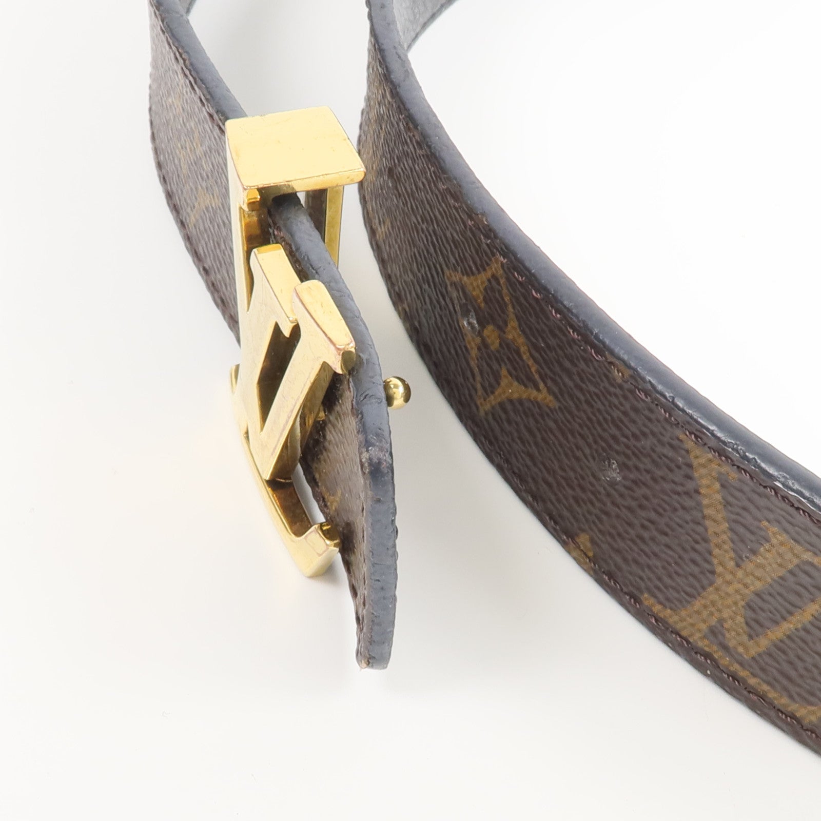 LOUIS VUITTON Monogram Initiales 30mm Reversible Belt腰帶