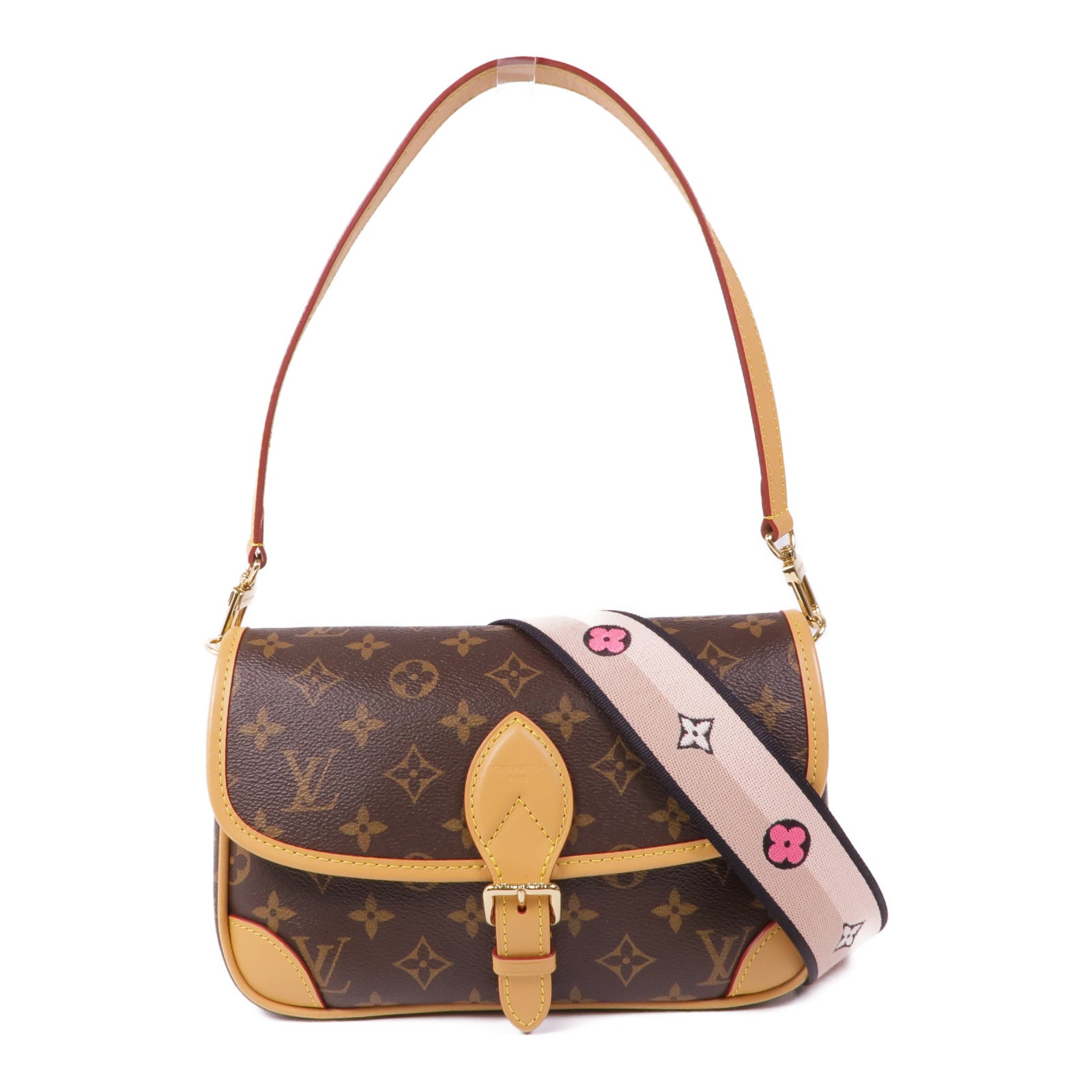 LOUIS VUITTON Monogram Diane金扣手挽肩背兩用袋