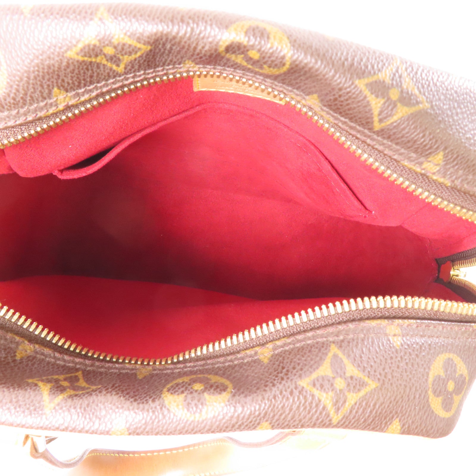 LOUIS VUITTON Monogram Excehtri-Cite金扣手挽袋啡色