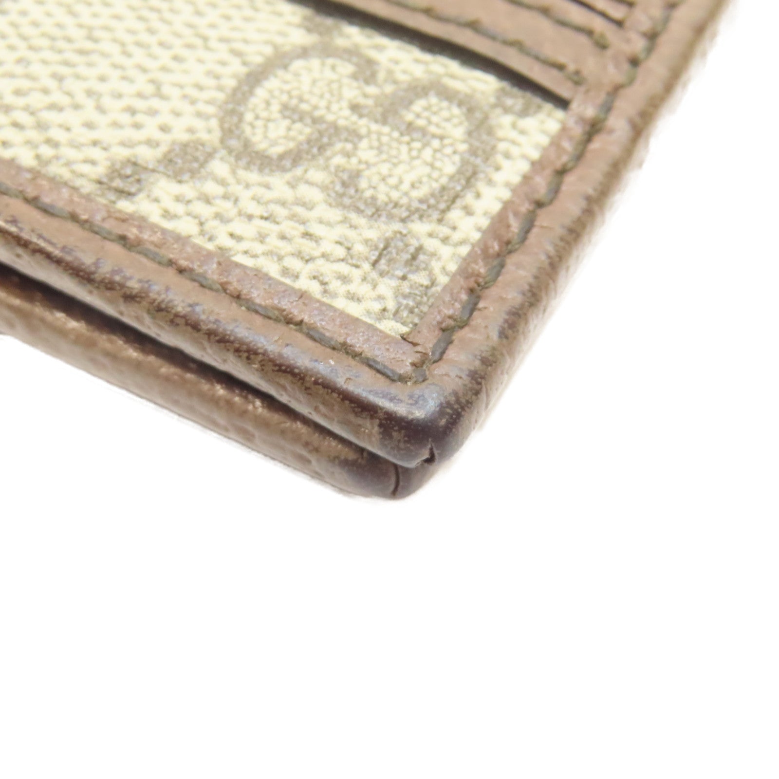 GUCCI 塗層帆布Ophidia GG Wallet金扣錢包啡色