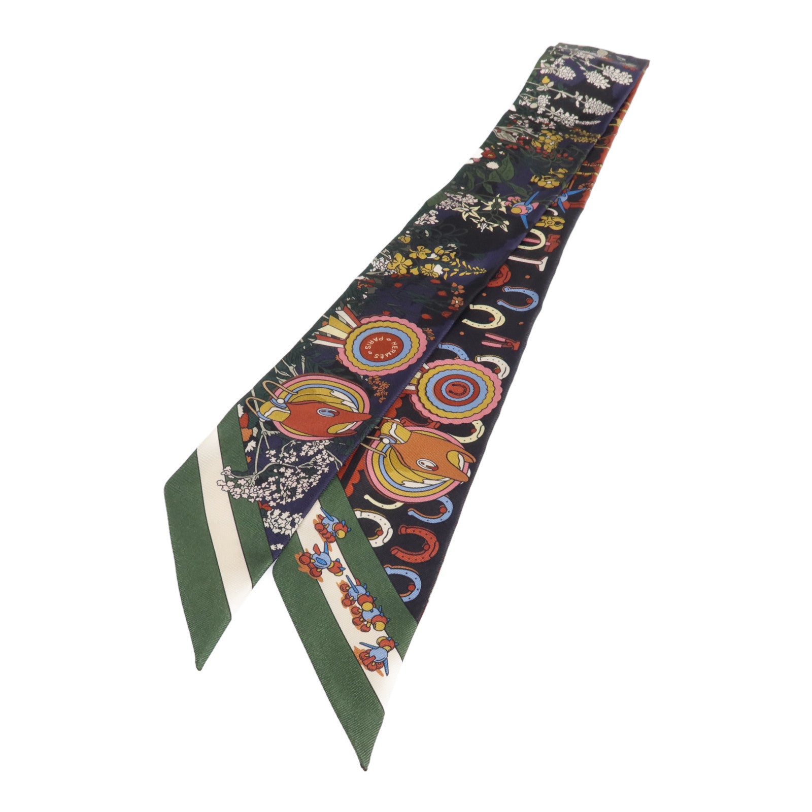HERMES 【激減優惠】絲質Twilly絲巾