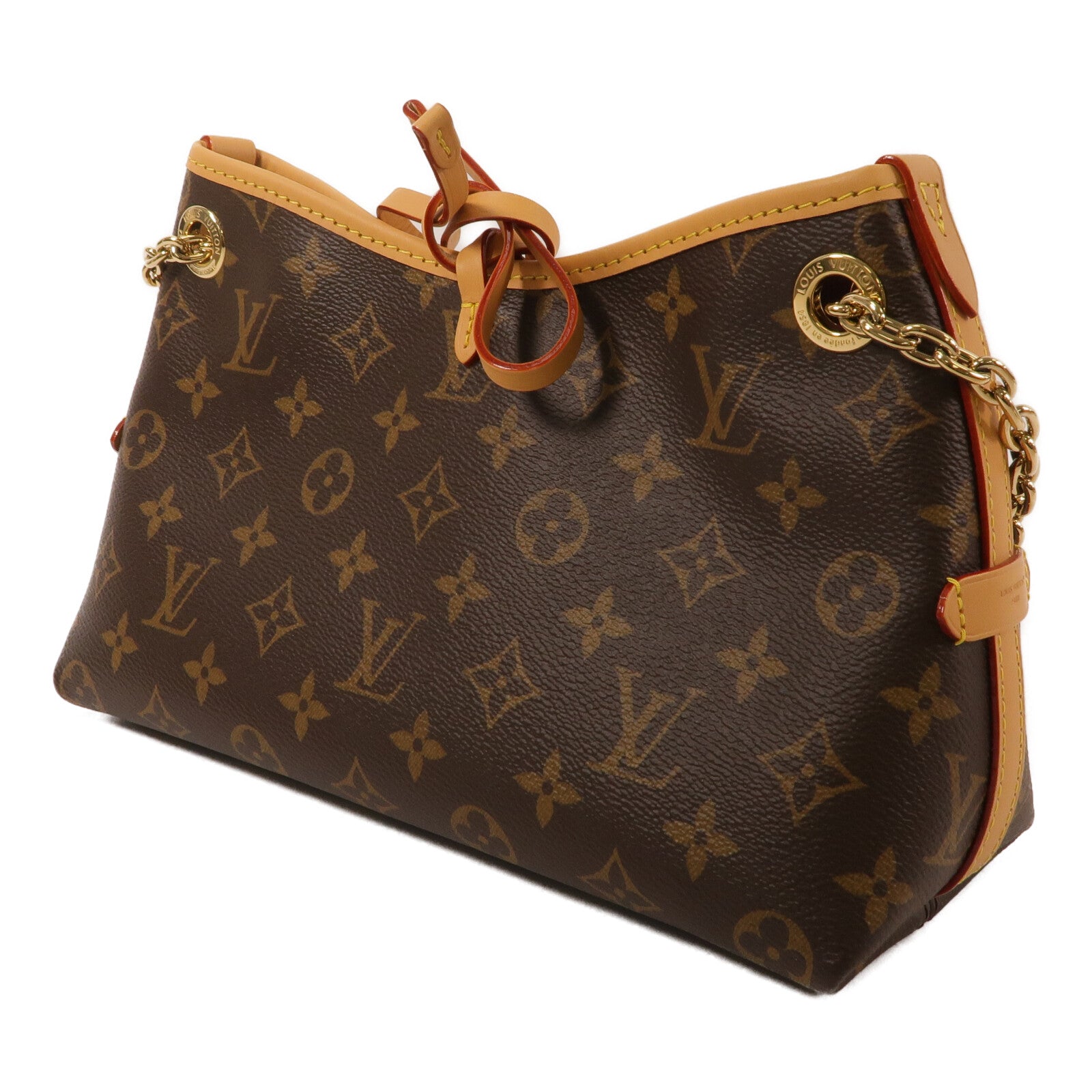 LOUIS VUITTON Monogram Carry All BB鏈帶肩背袋