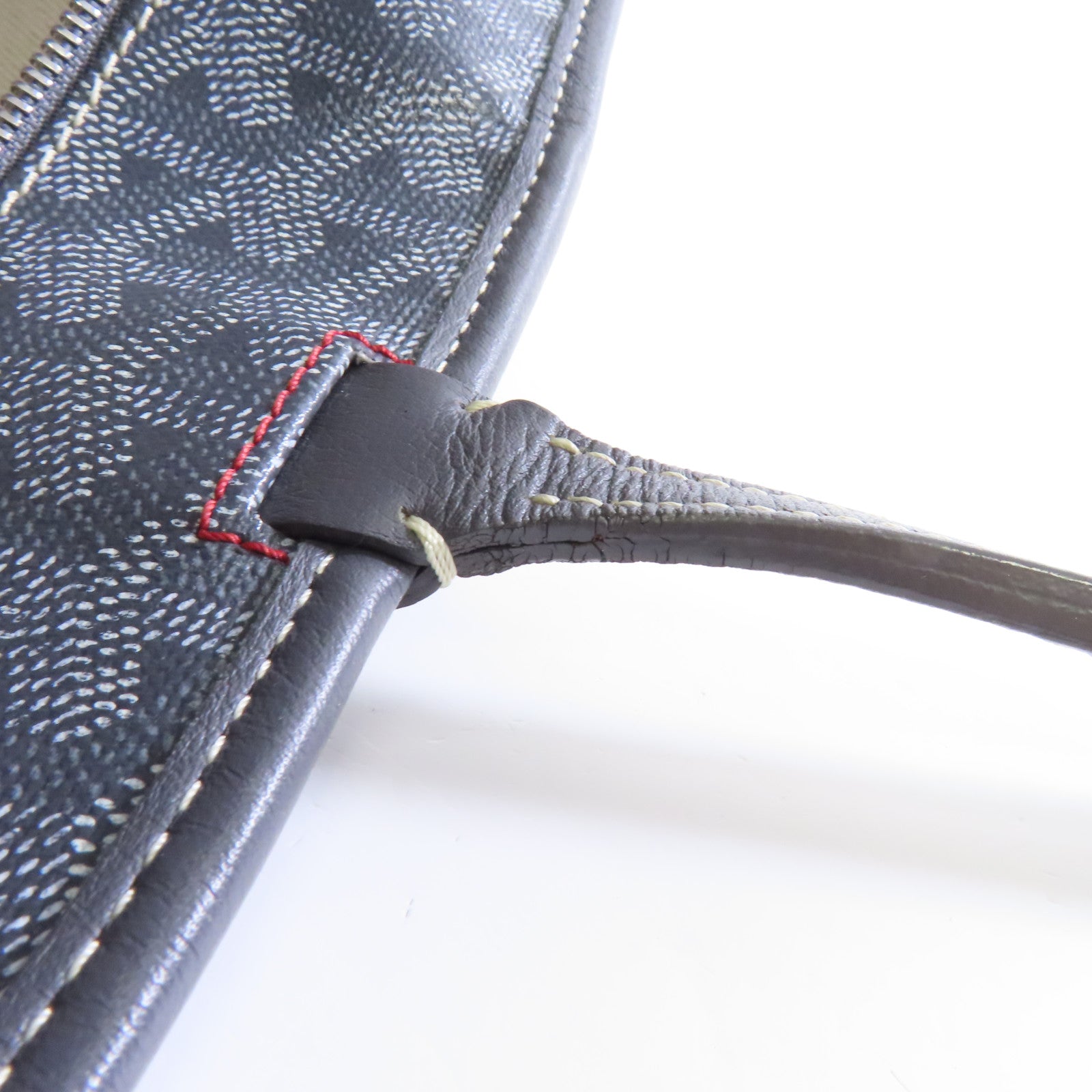 GOYARD 塗層帆布Artois銀扣肩背袋灰色