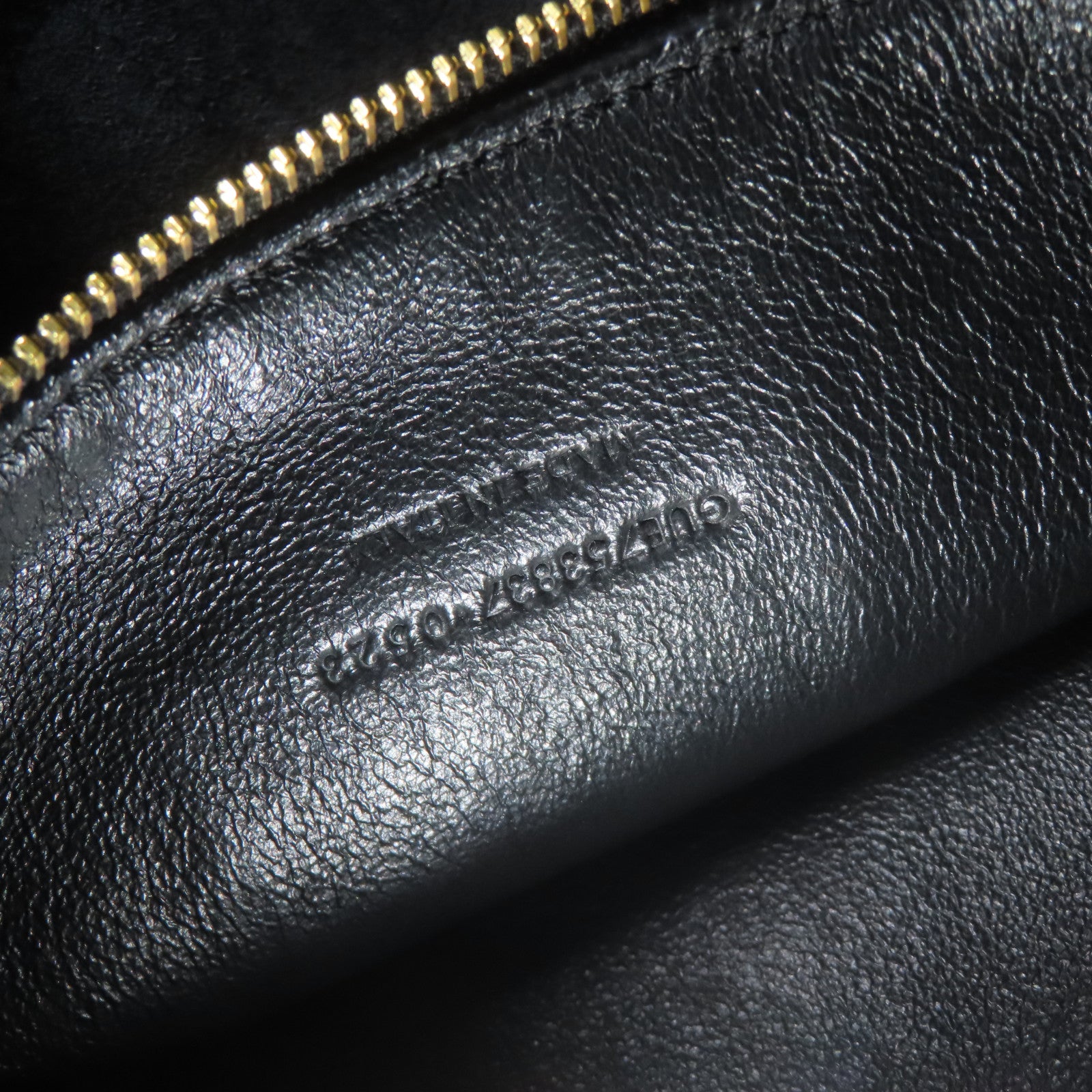SAINT LAURENT 牛皮皮革Hobo Bag金扣肩背袋黑色