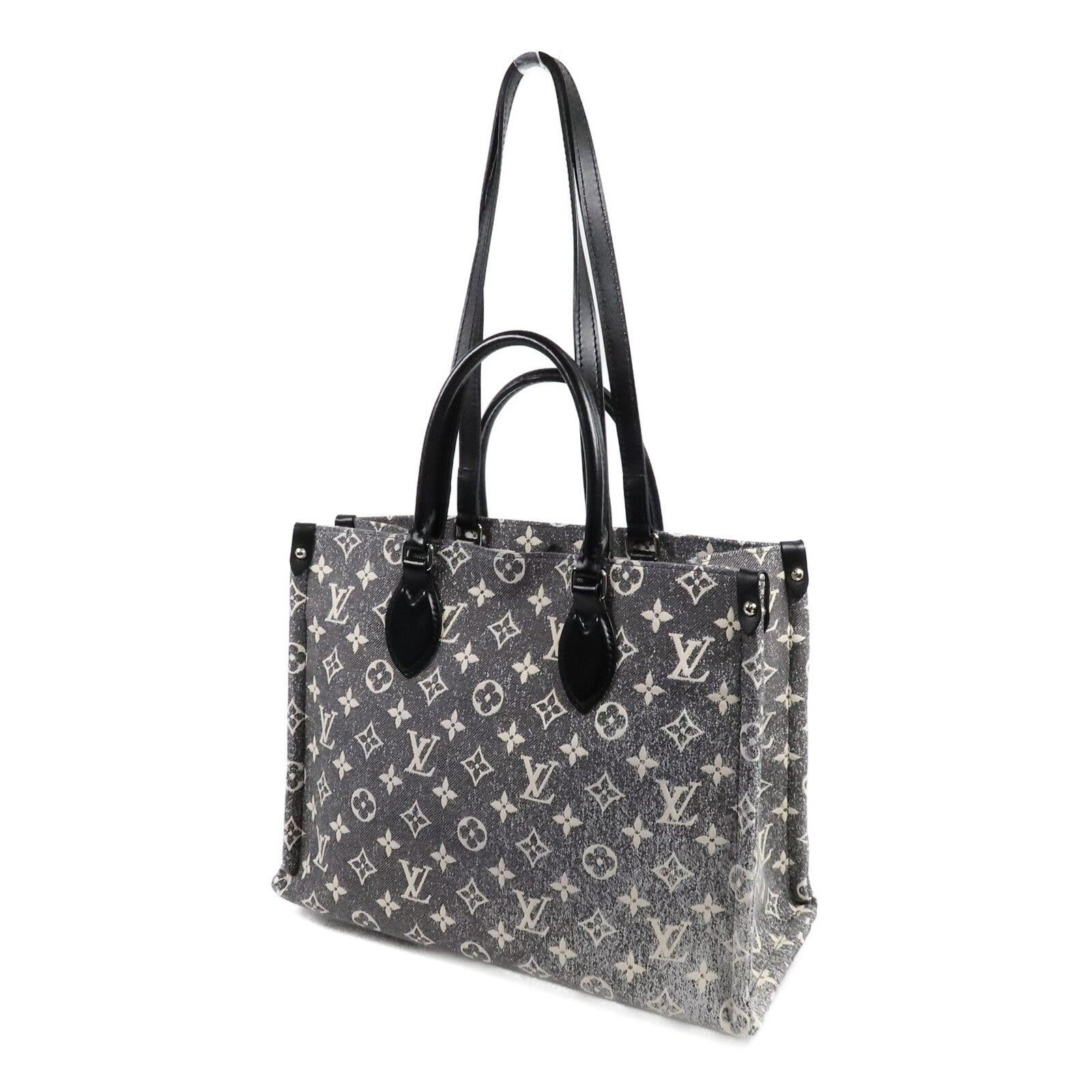 LOUIS VUITTON Jaguar Denim On The Go MM手挽肩背兩用袋