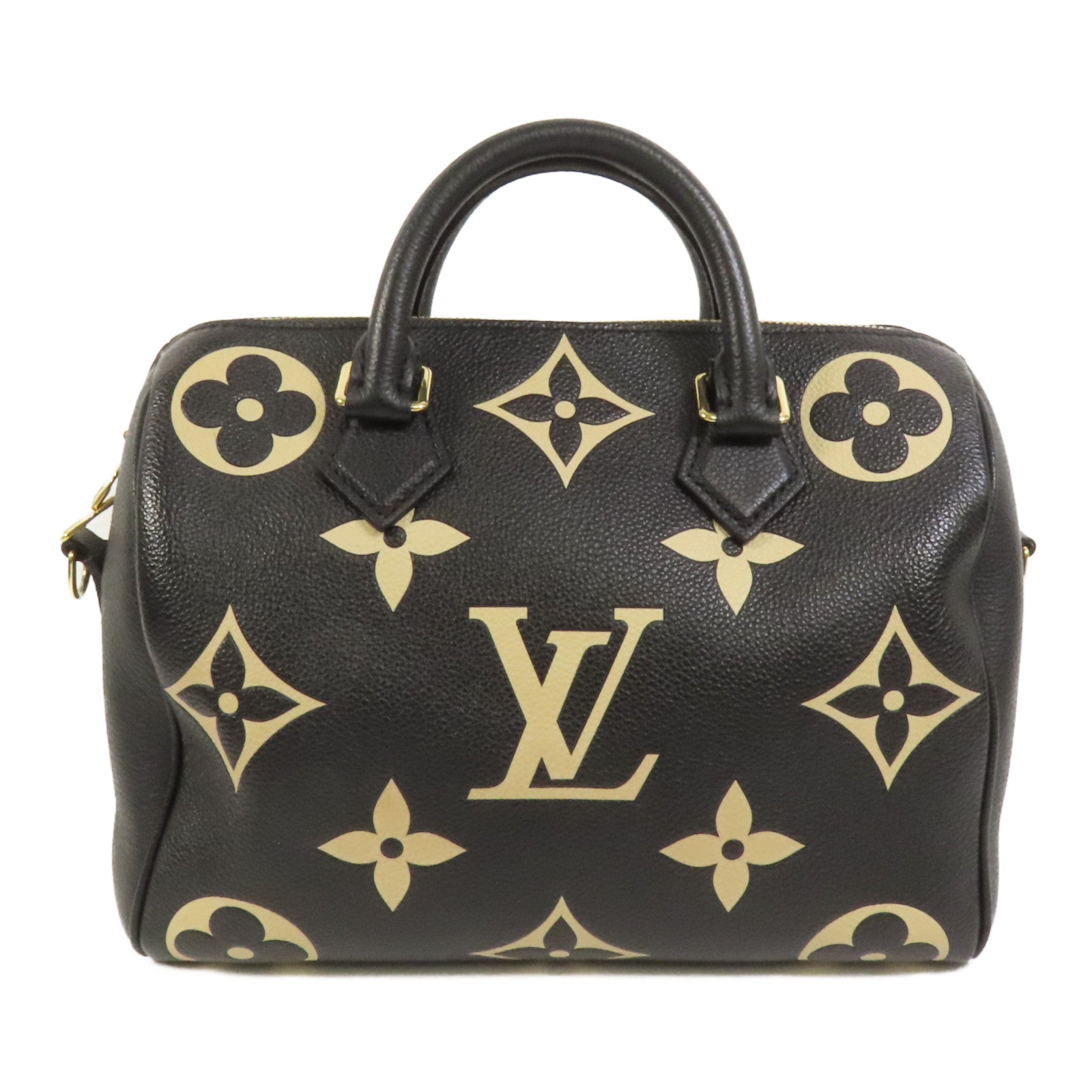 LOUIS VUITTON Monogram Empreinte Speedy Bandouliere 25金扣手挽肩背兩用袋